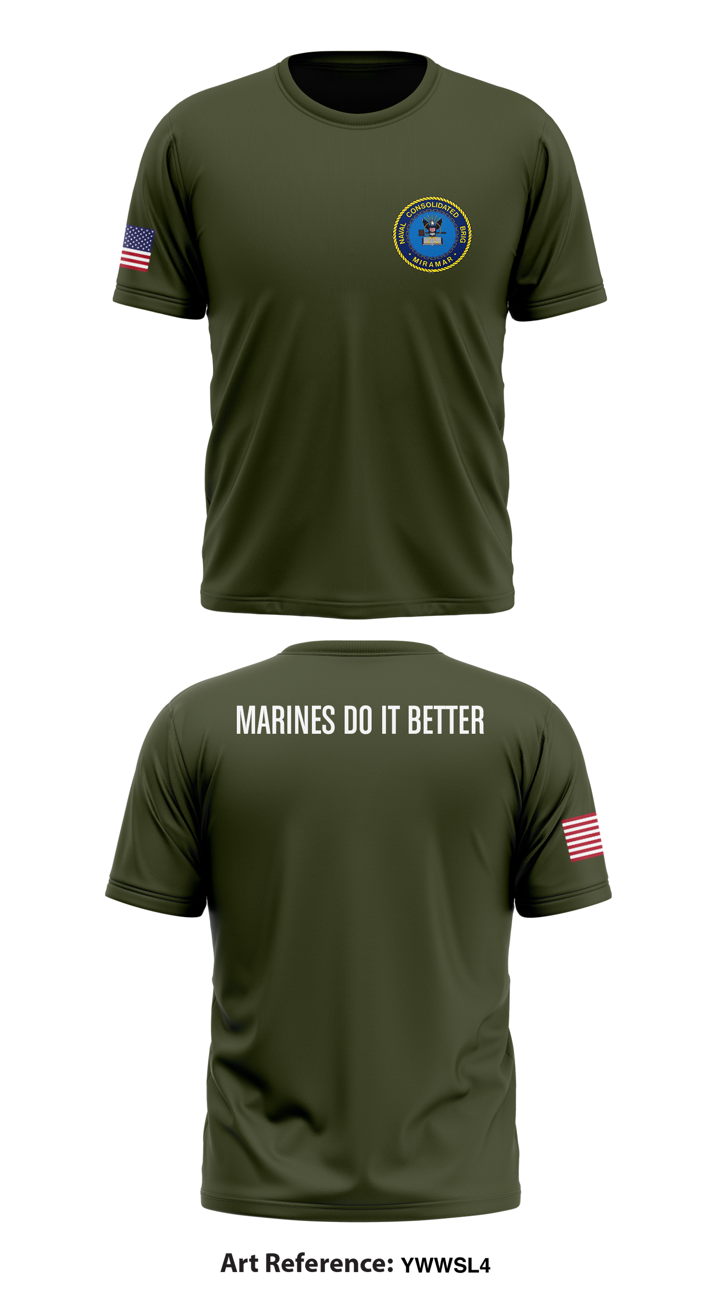 Naval Consolidated Brig Miramar Store 1 Core Men's SS Performance Tee - YWwsL4