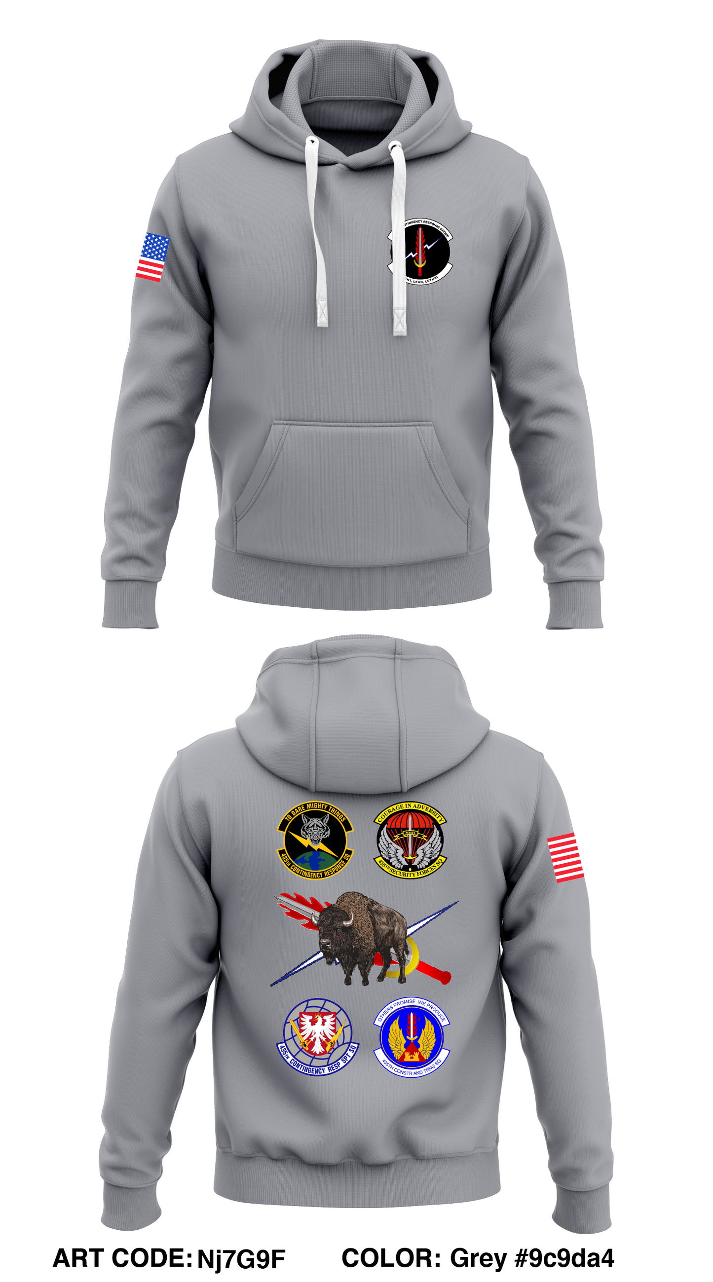 435 CRG Core Men's Hooded Performance Sweatshirt - Nj7G9F