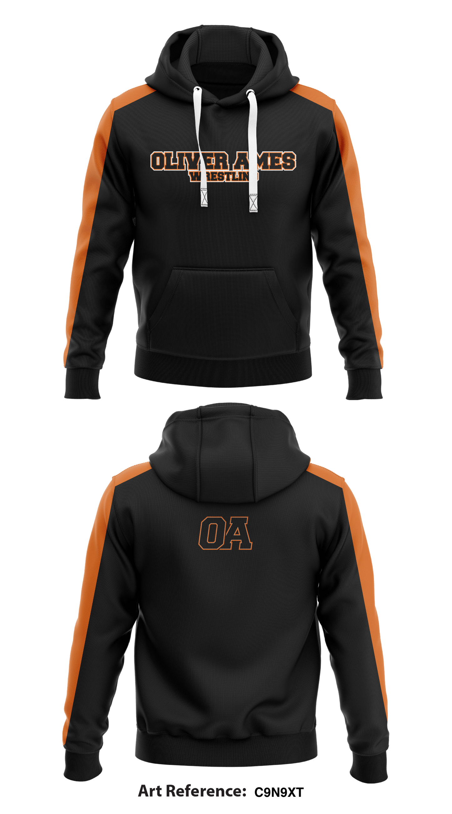 Oliver Ames Tigers1 Core Men's Hooded Performance Sweatshirt - c9N9xT