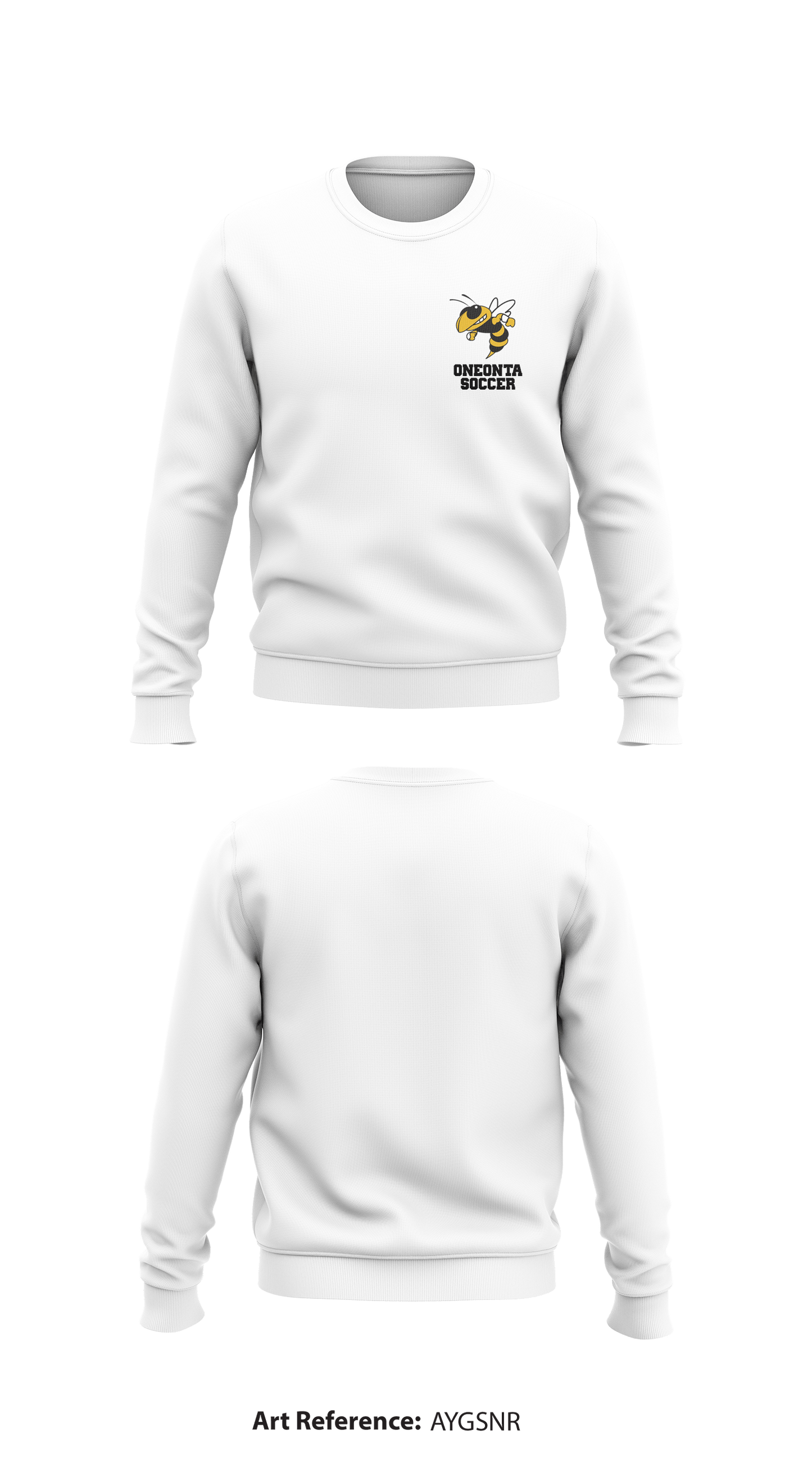 Oneonta Soccer1 Core Men's Crewneck Performance Sweatshirt - AYgsnR