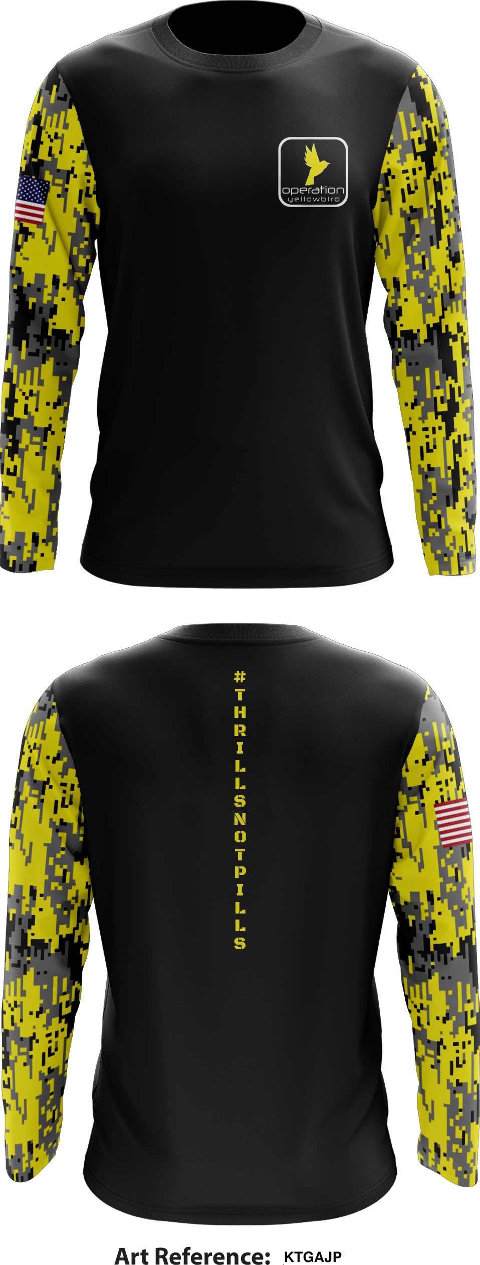 Operation Yellowbird Store 1 Core Men's LS Performance Tee - ktgAJp