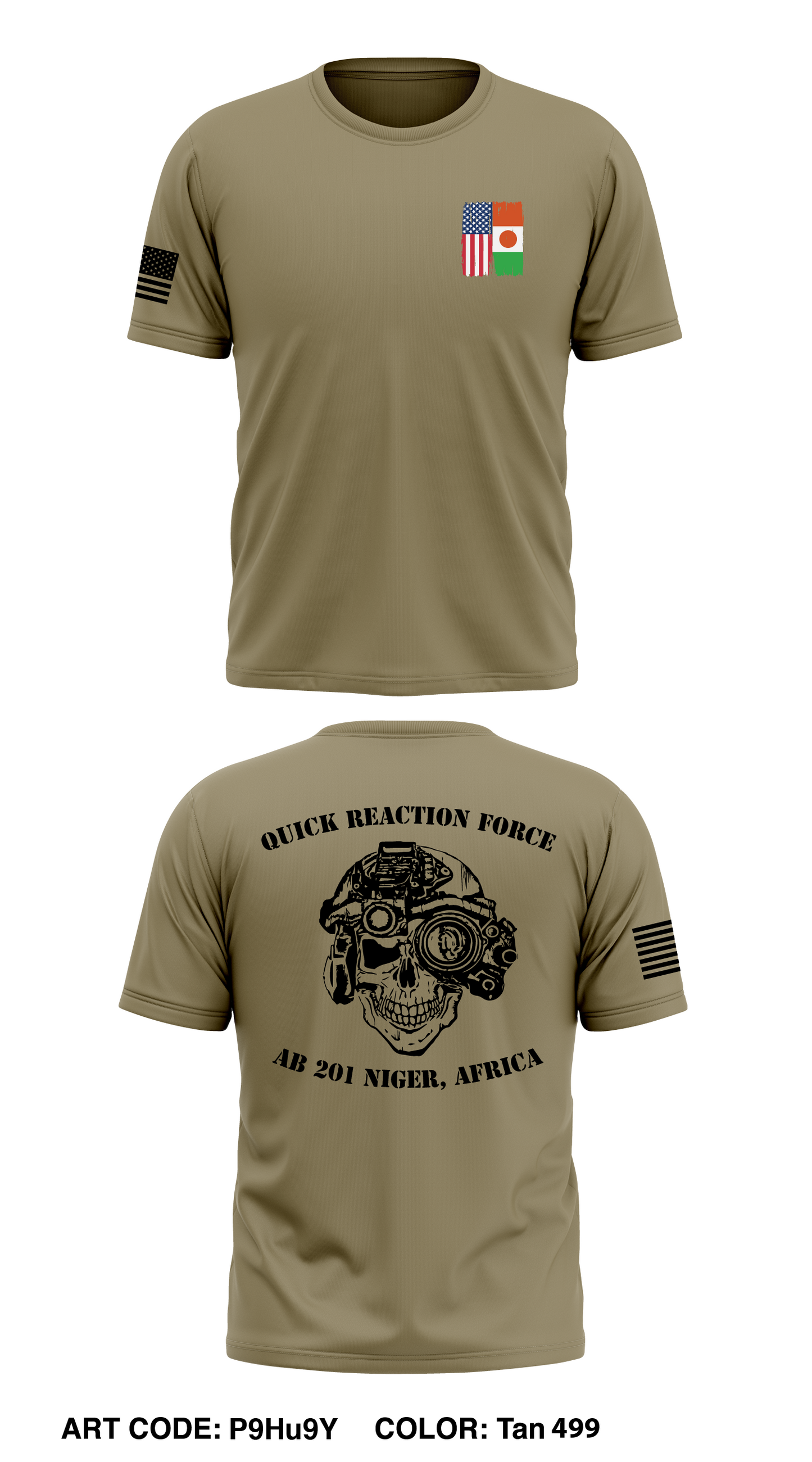 409th ESFS QRF Core Men's SS Performance Tee - P9Hu9Y
