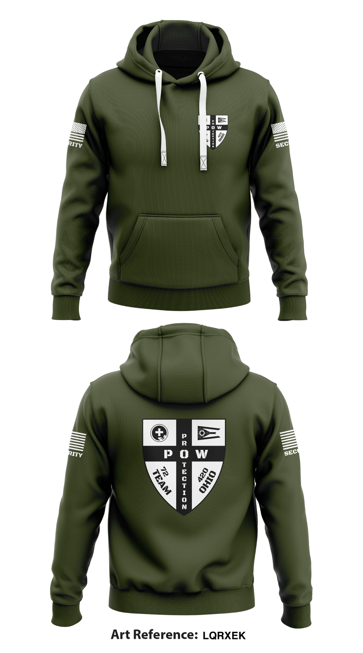 POW PROTECTION Store 1 Core Men's Hooded Performance Sweatshirt - LqrXEK