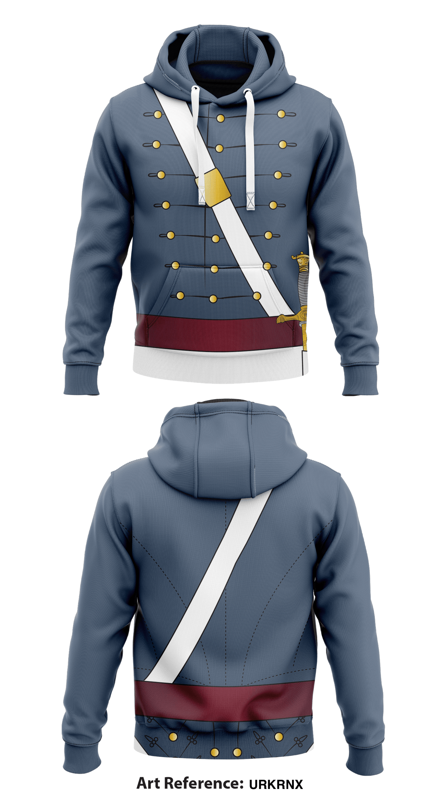 Full Dress - Limited Edition Core Men's Hooded Performance Sweatshirt - URKRNX