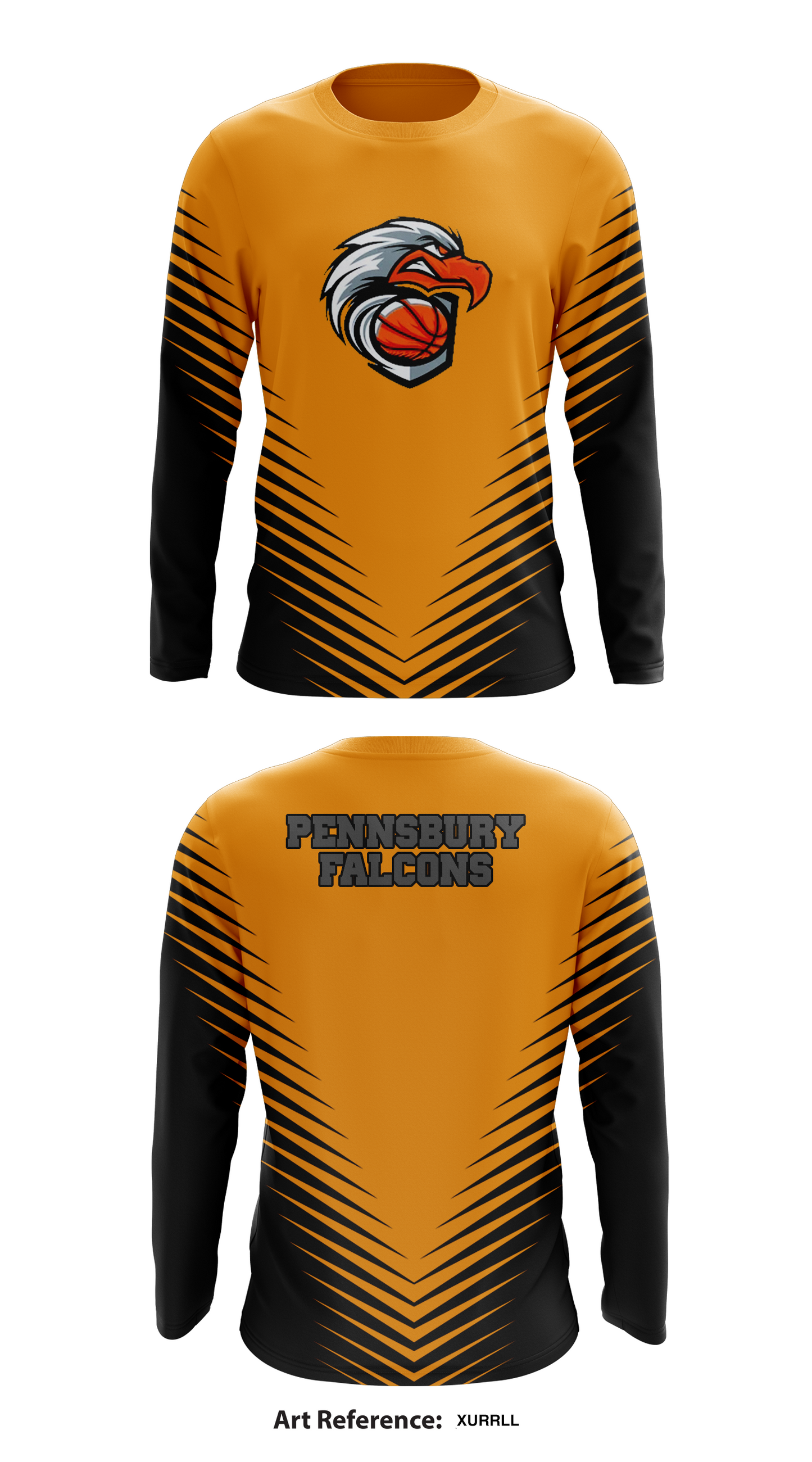 Pennsbury Falcons Store 1 Core Men's LS Performance Tee - xuRRLL