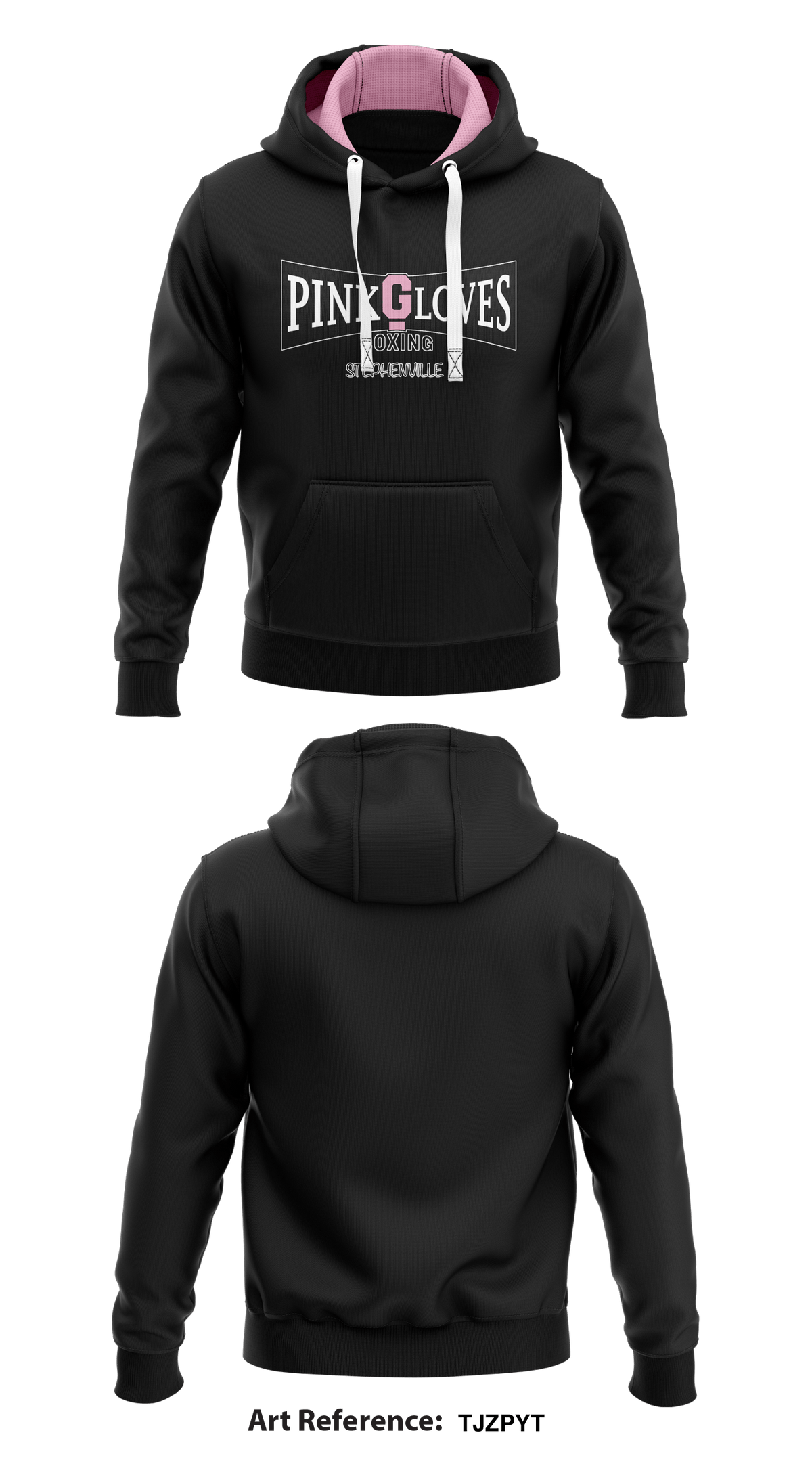 Pink Gloves Boxing Stephenville Store 1 Core Men's Hooded Performance Sweatshirt - Tjzpyt