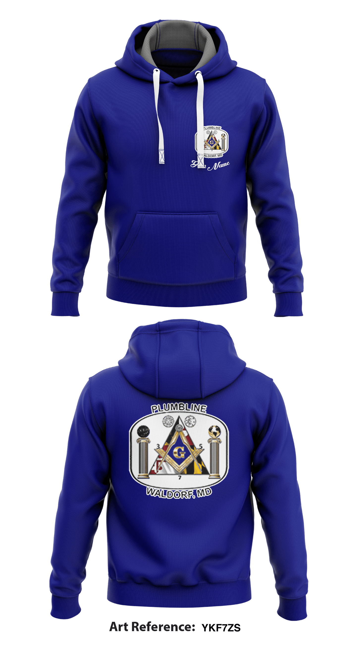 Plumbline Lodge #357 Waldorf, MD Store 1 Core Men's Hooded Performance Sweatshirt - ykF7zS