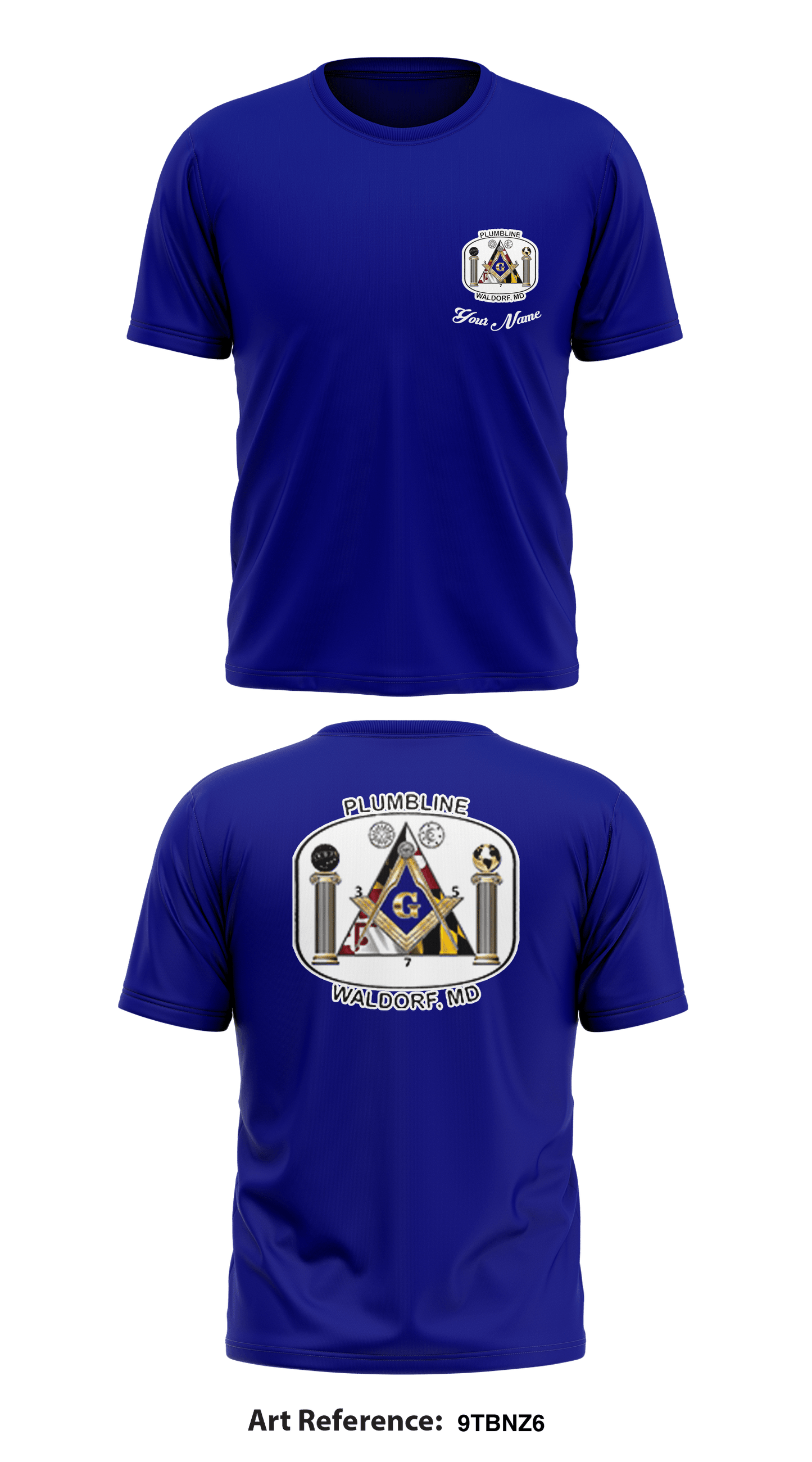 Plumbline Lodge #357 Waldorf, MD Store 1 Core Men's SS Performance Tee - 9tBnz6