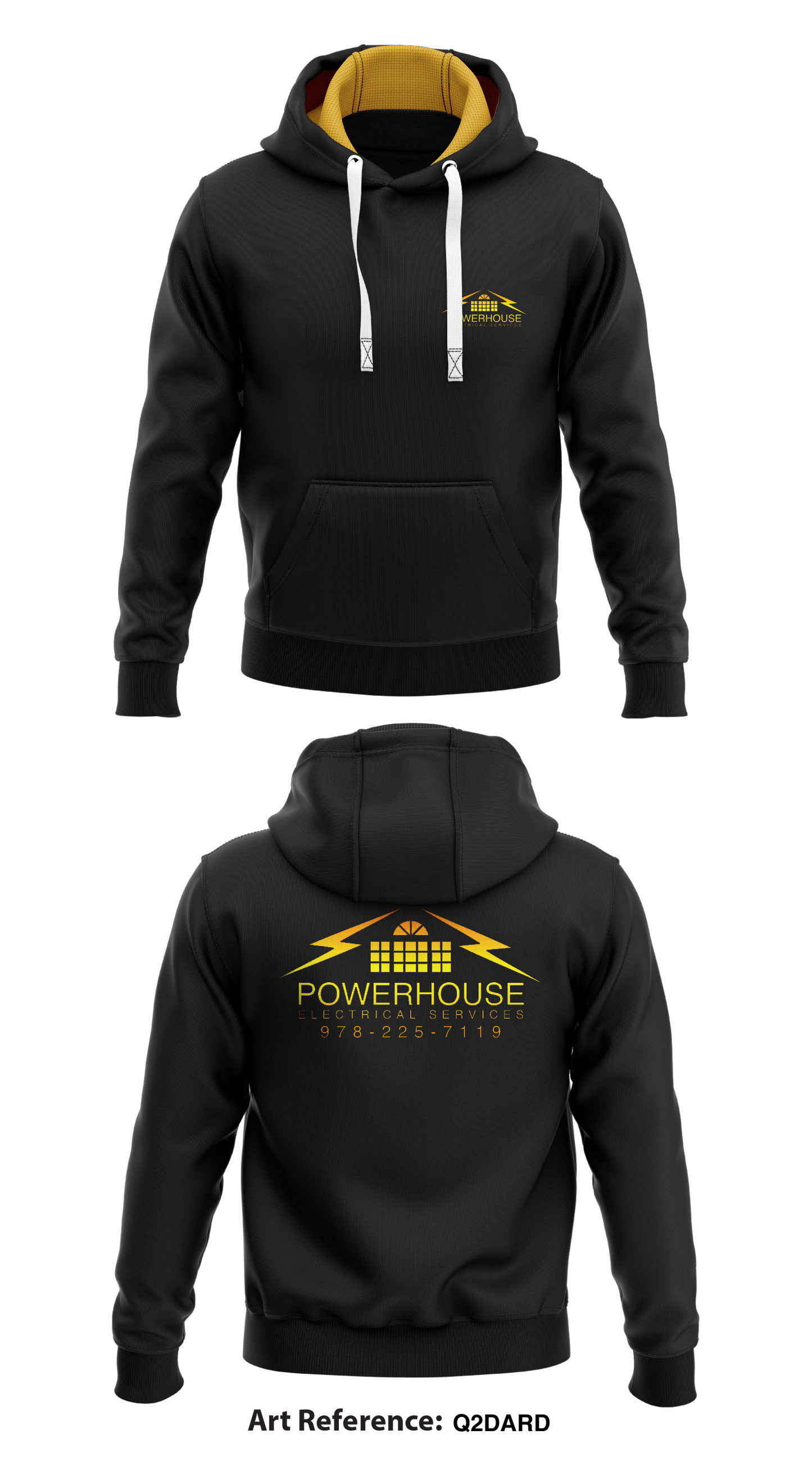 Powerhouse Electrical Services, Inc. Store 1 Core Men's Hooded Performance Sweatshirt - Q2DarD