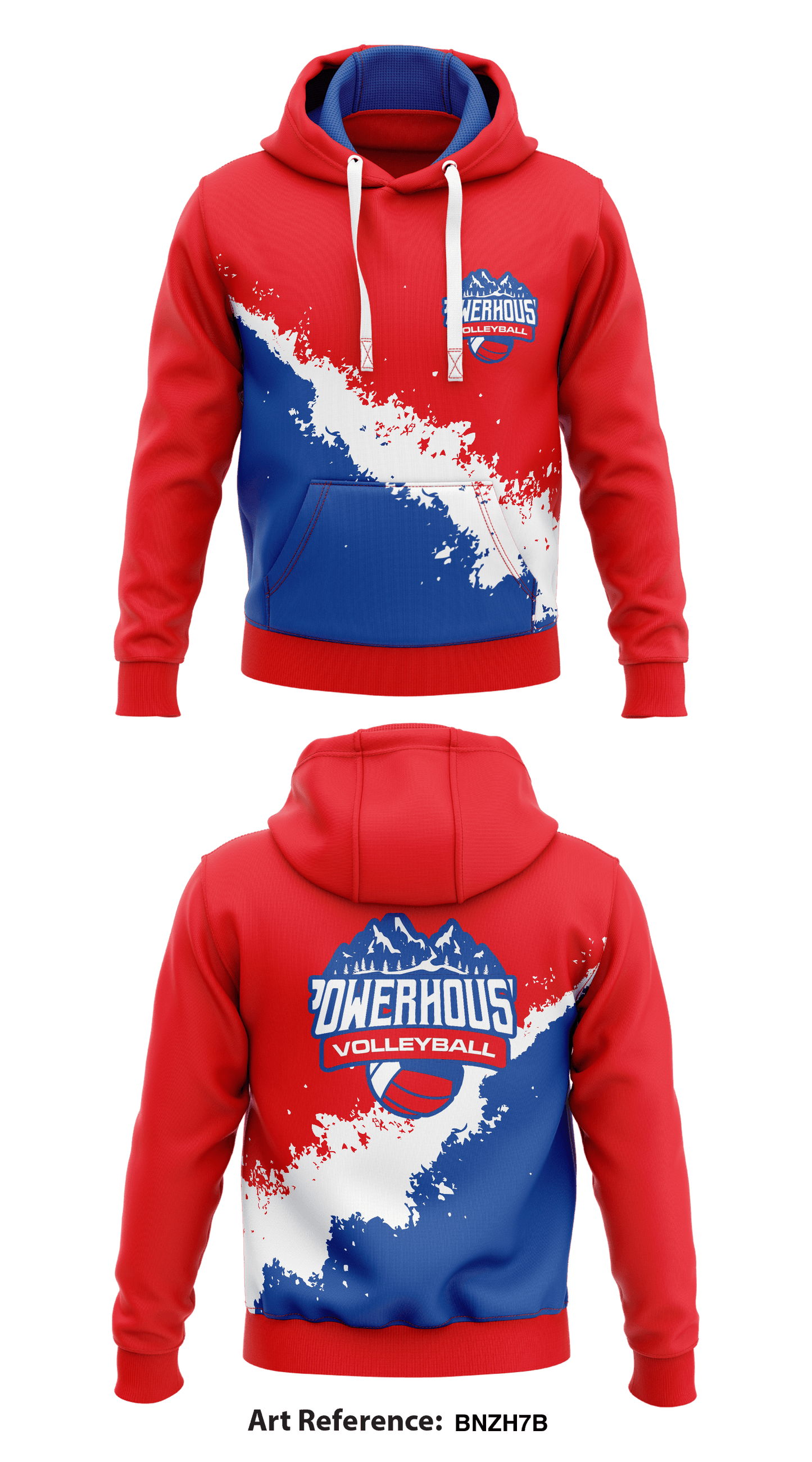 Powerhouse Volleyball Store 1 Core Men's Hooded Performance Sweatshirt - bNZH7B
