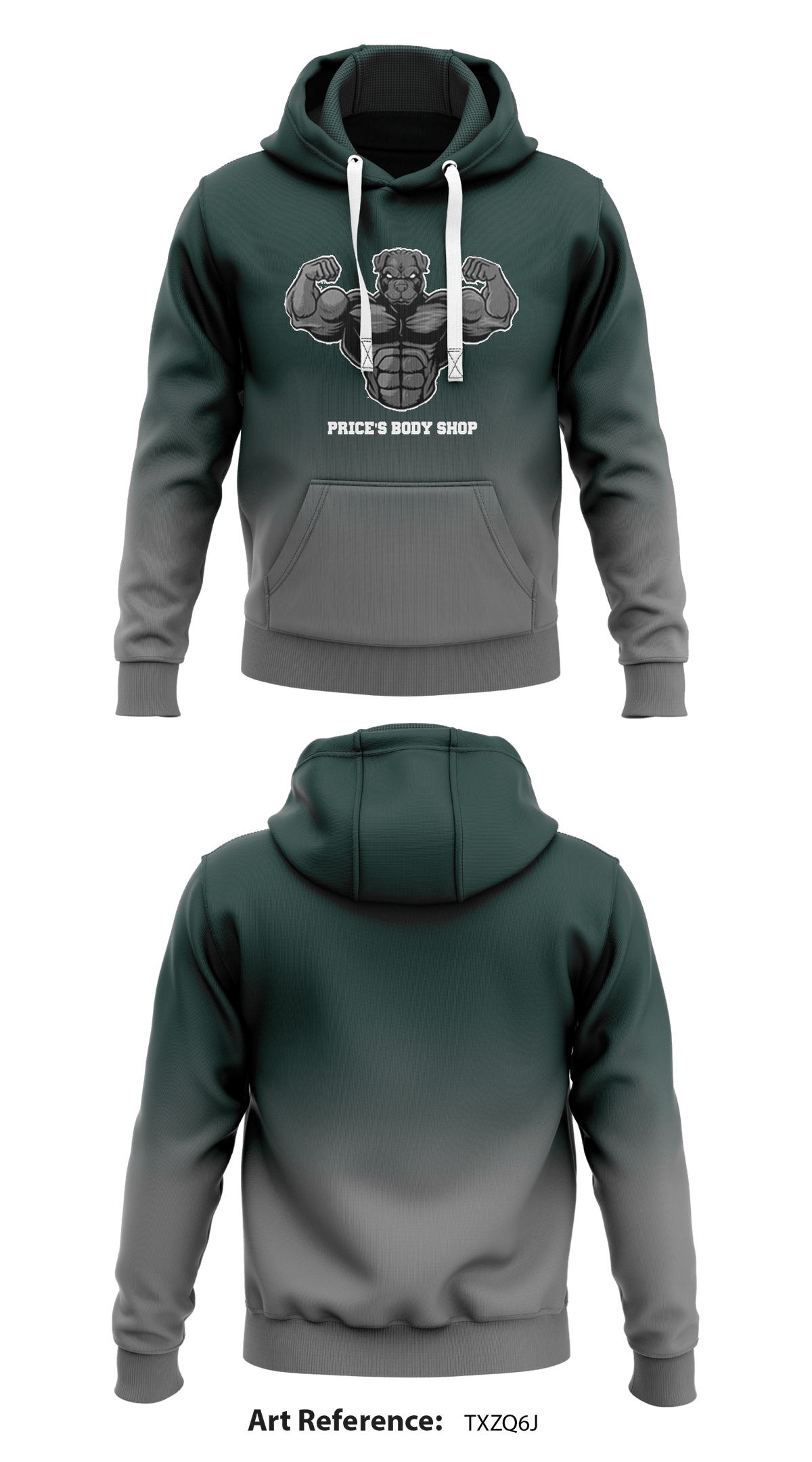 Price's body shop Core Men's Hooded Performance Sweatshirt - txZQ6j