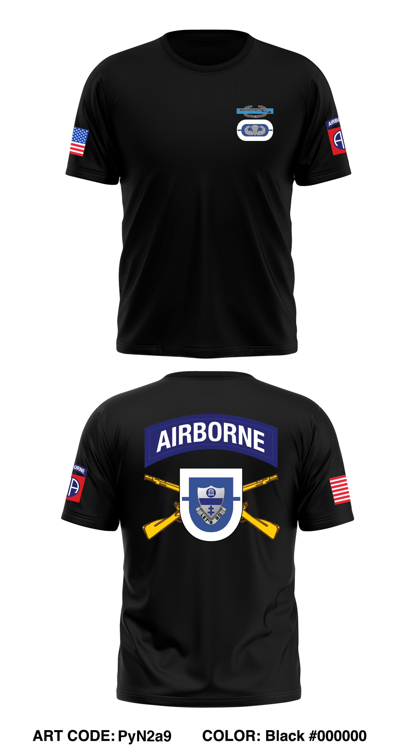 1st Battalion, 325th Airborne Infantry Regiment Core Men's SS Performance Tee - PyN2a9