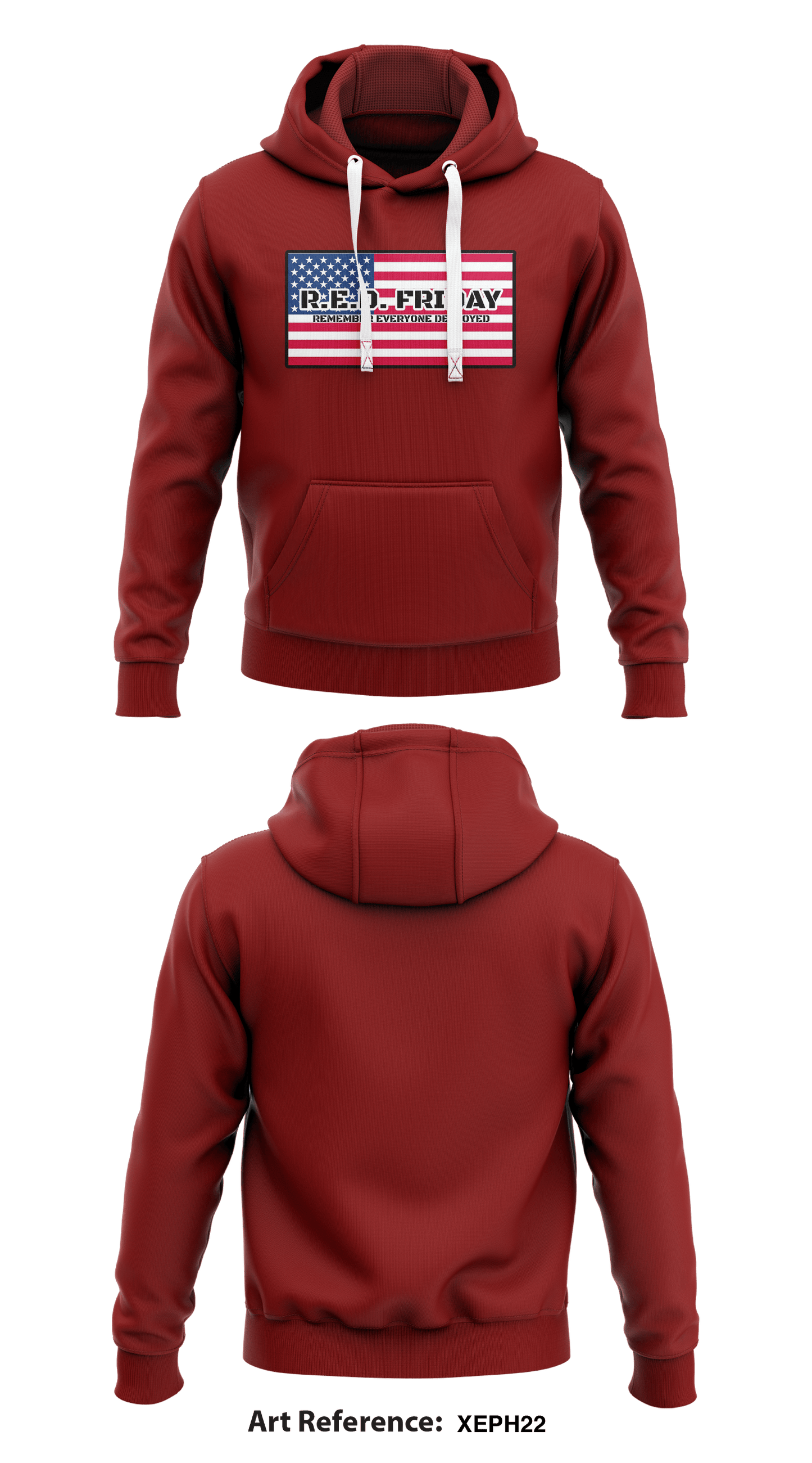 R.E.D. FRIDAY Store 1 Core Men's Hooded Performance Sweatshirt - xeph22