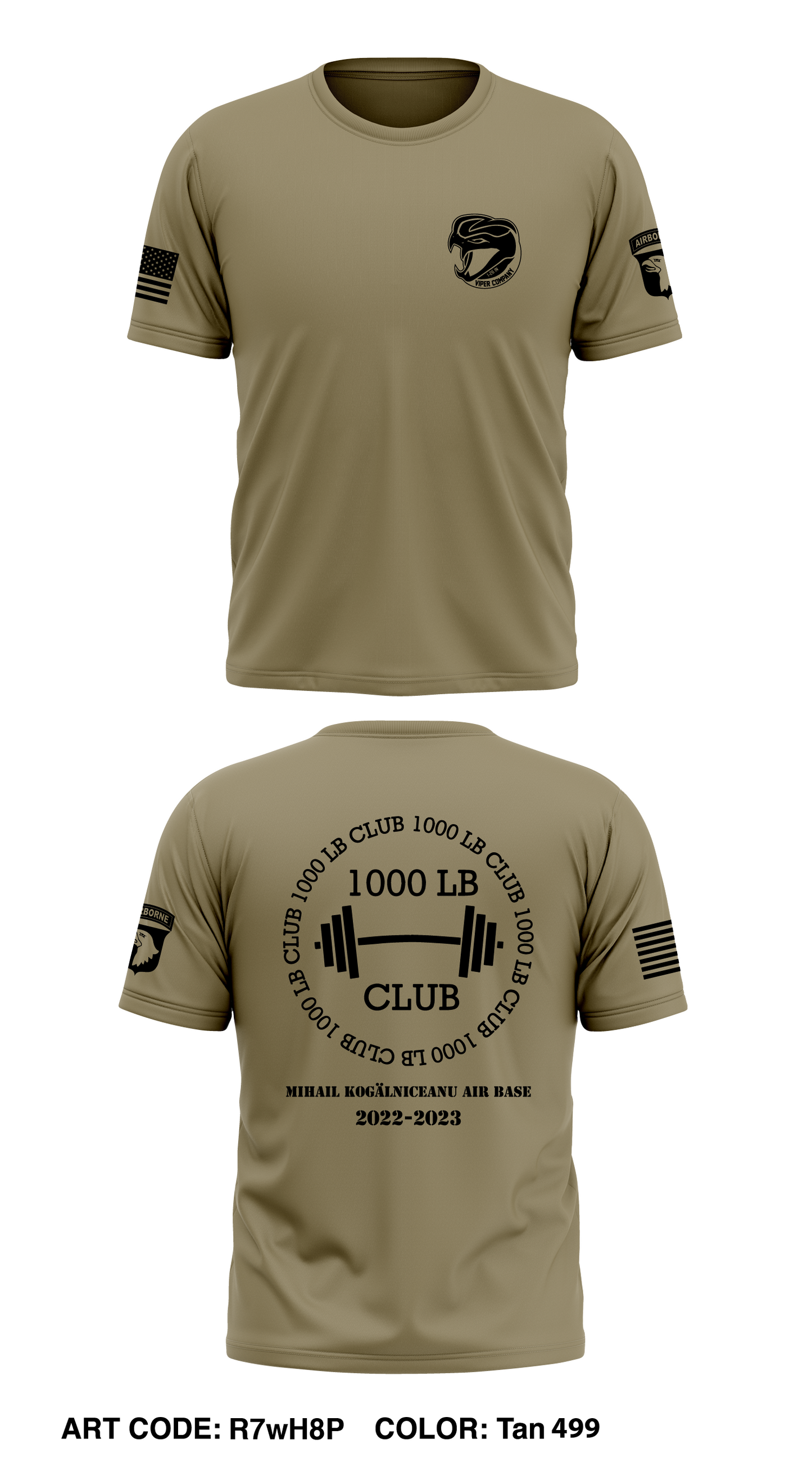 Viper co, 1-26IN, 2BDE, 101st Core Men's SS Performance Tee - R7wH8P