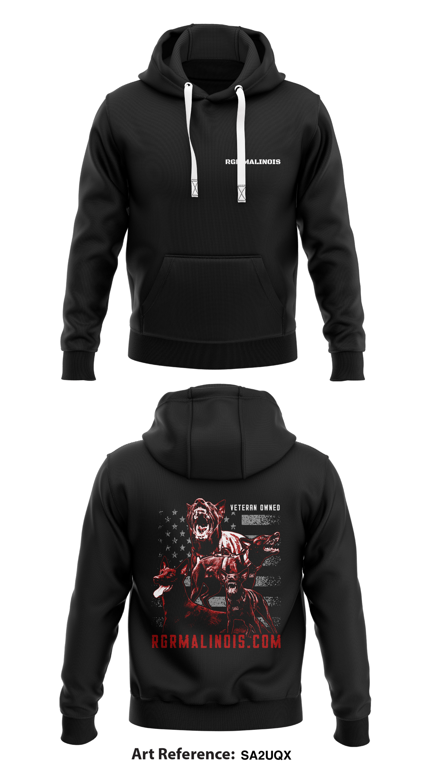 RGR Malinois Store 1 Core Men's Hooded Performance Sweatshirt - Sa2uQx