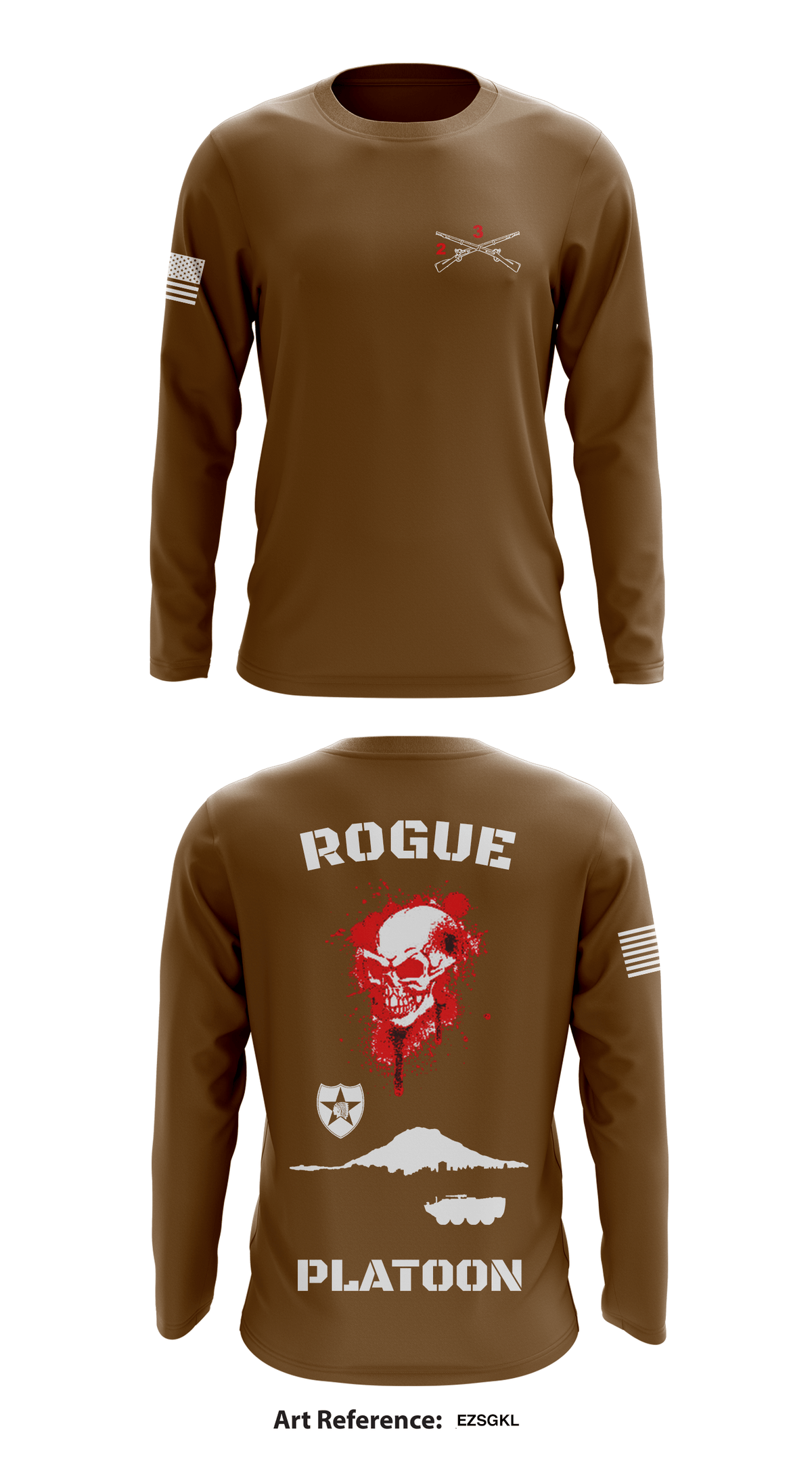Rogue Platoon Store 1 Core Men's LS Performance Tee - EzSgKL