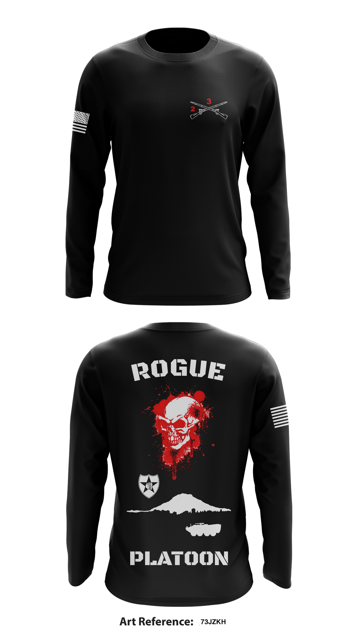 Rogue Platoon Store 1 Core Men's LS Performance Tee - 73JZkh