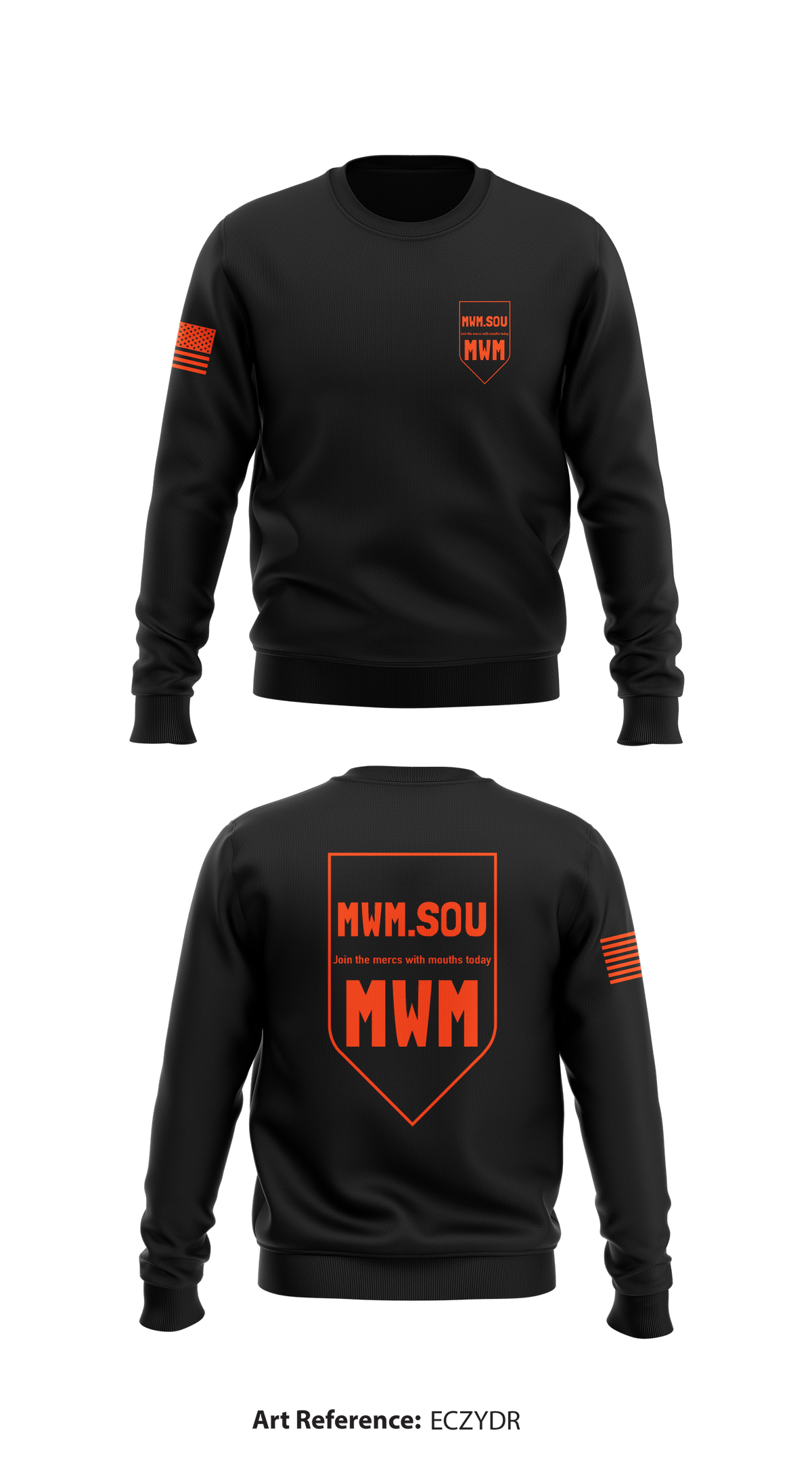 ROTC Store 1 Core Men's Crewneck Performance Sweatshirt - eCZydr