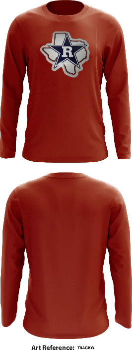Rangers Store 3 Core Men's LS Performance Tee - T9AckW