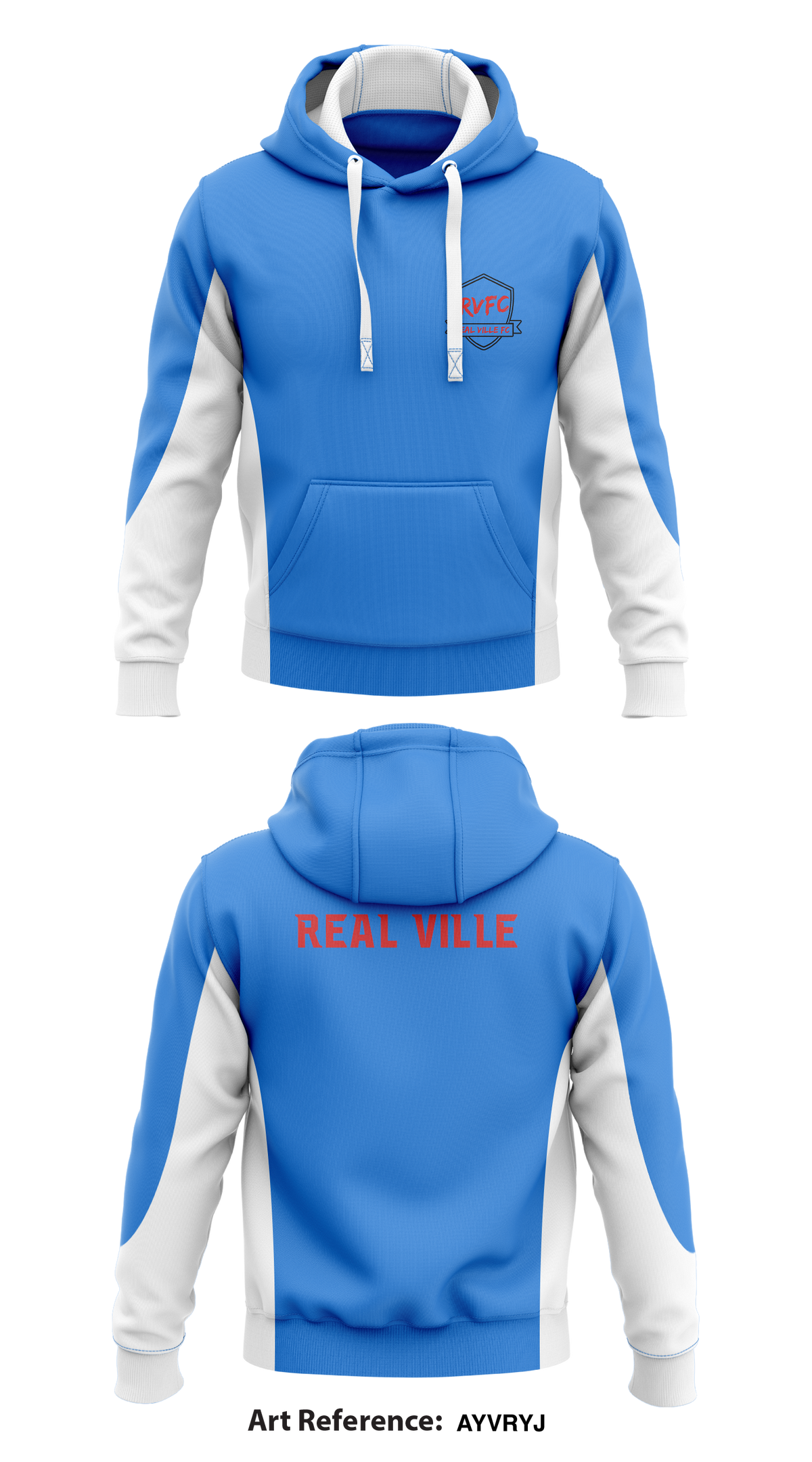 Real Ville Store 1 Core Men's Hooded Performance Sweatshirt - AYvRyj