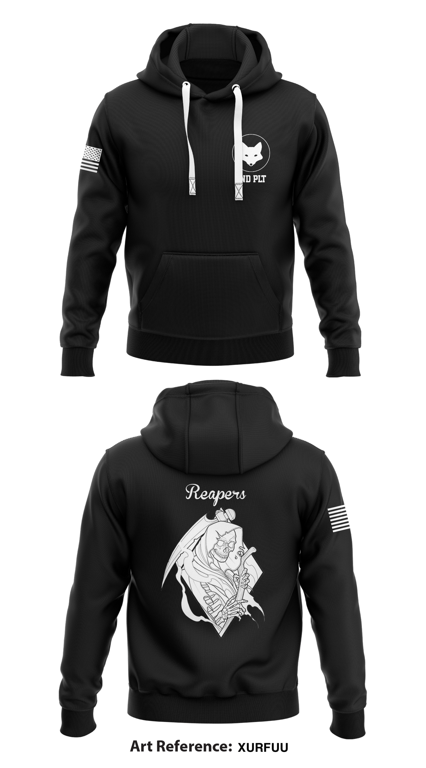 Alpha Company 4th BEB 2-1AD Store 1 Core Men's Hooded Performance Sweatshirt - XurFuu