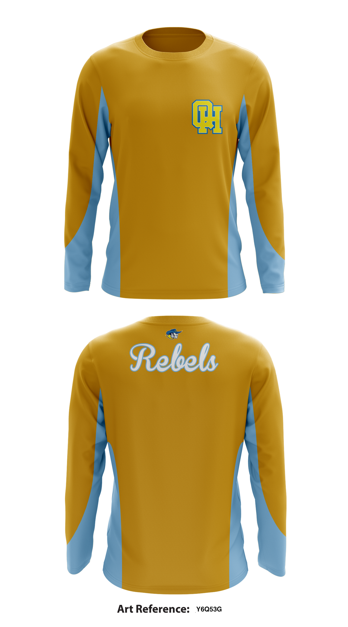 Rebels Store 4 Core Men's LS Performance Tee - y6q53g