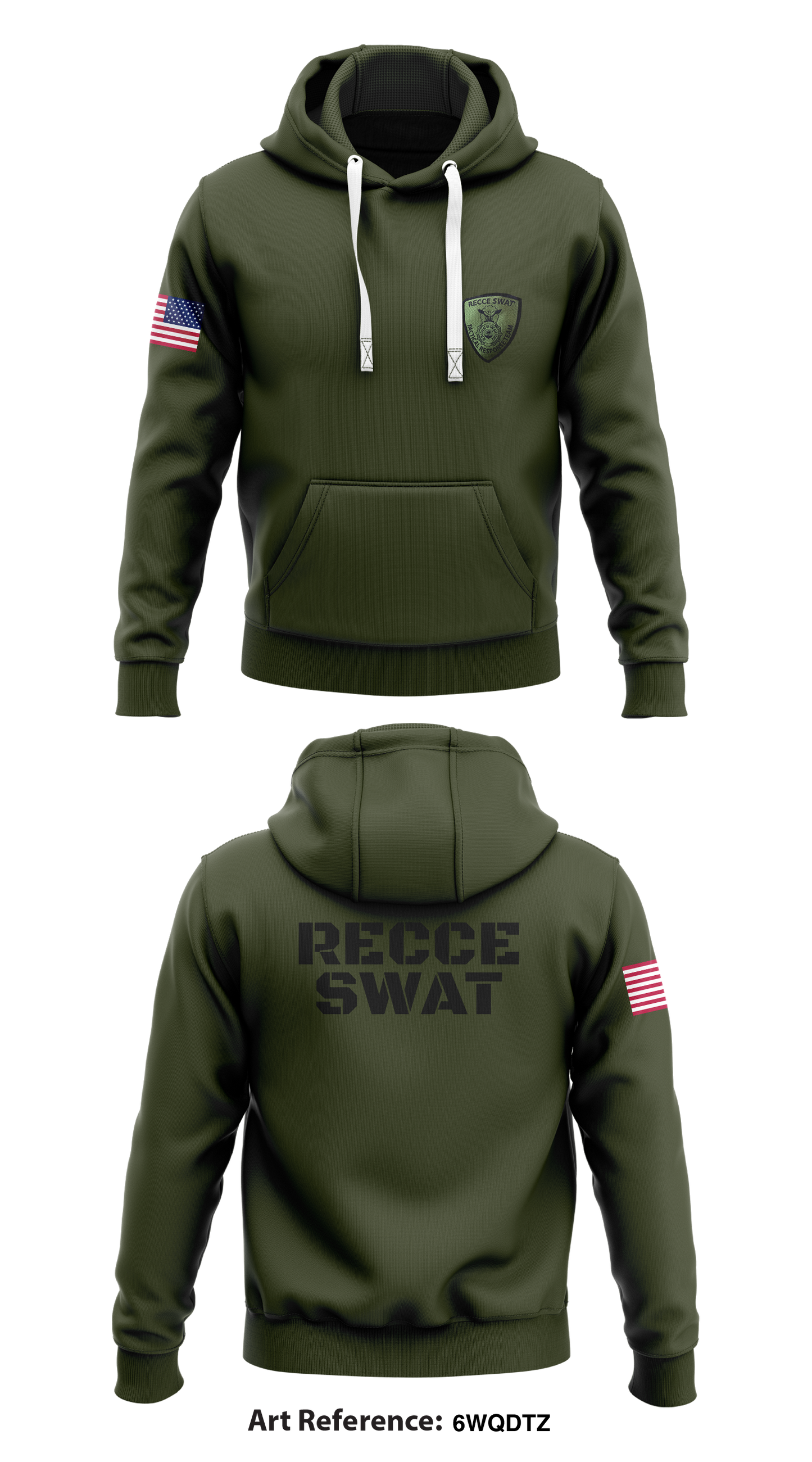 Recce Swat Store 1 Core Men's Hooded Performance Sweatshirt - 6WQDtz