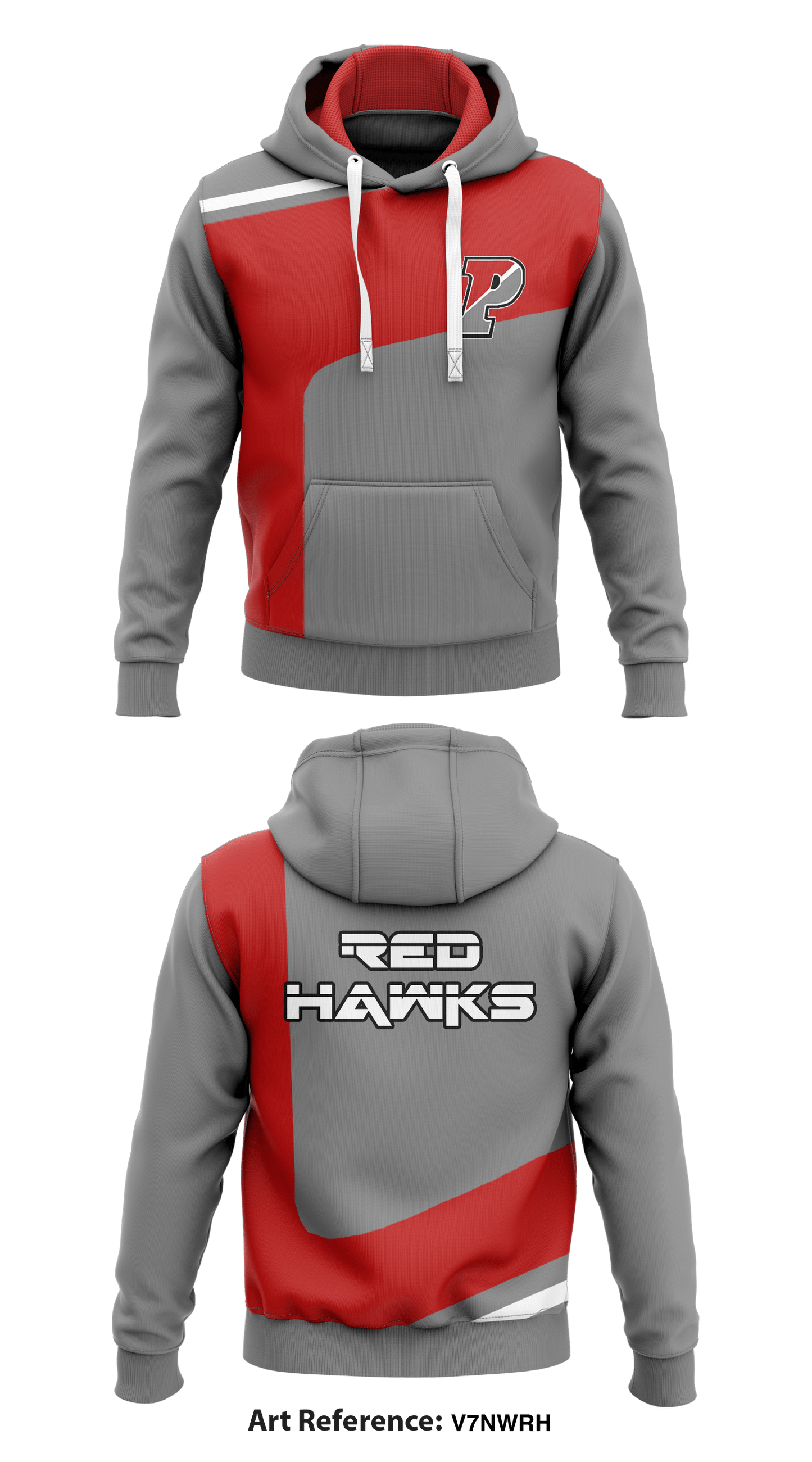 RedHawks Store 1 Core Men's Hooded Performance Sweatshirt - V7Nwrh