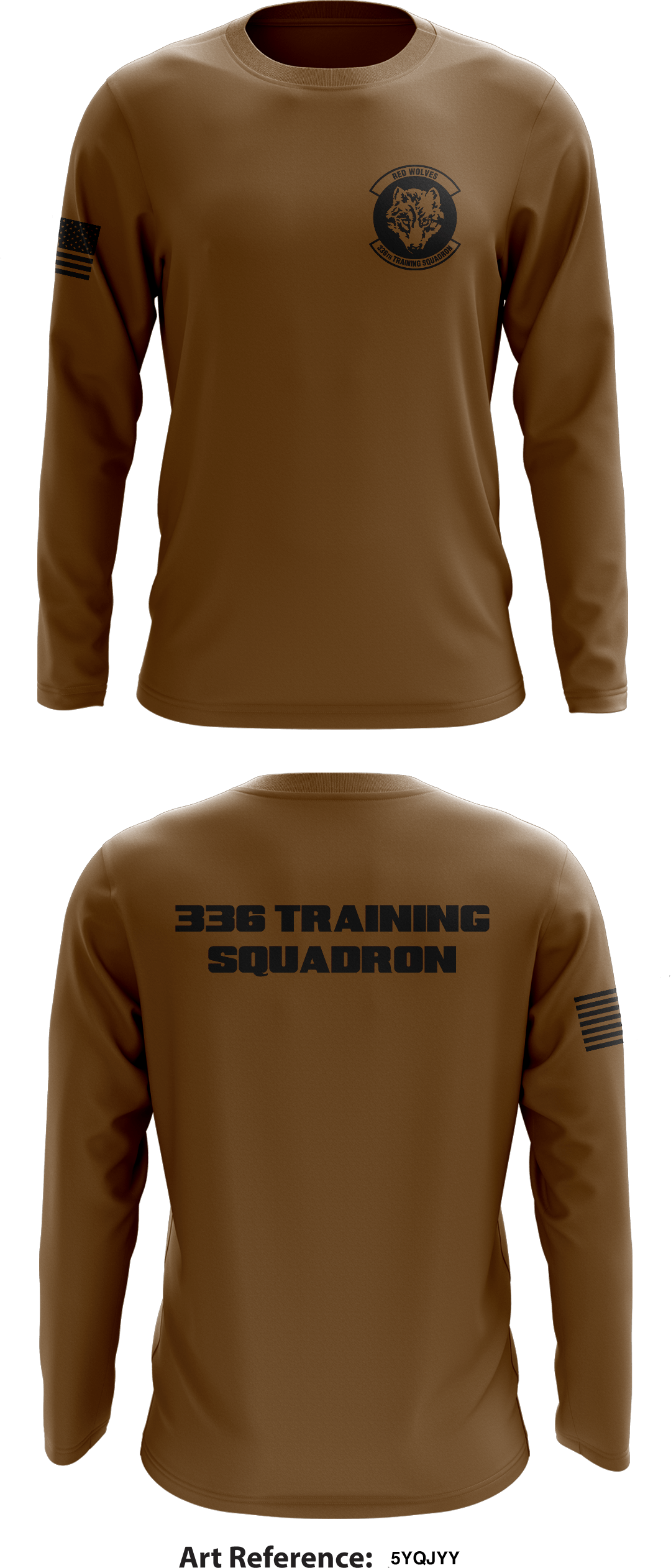 336 Training Squadron Store 1 Core Men's LS Performance Tee - 5YqJYY