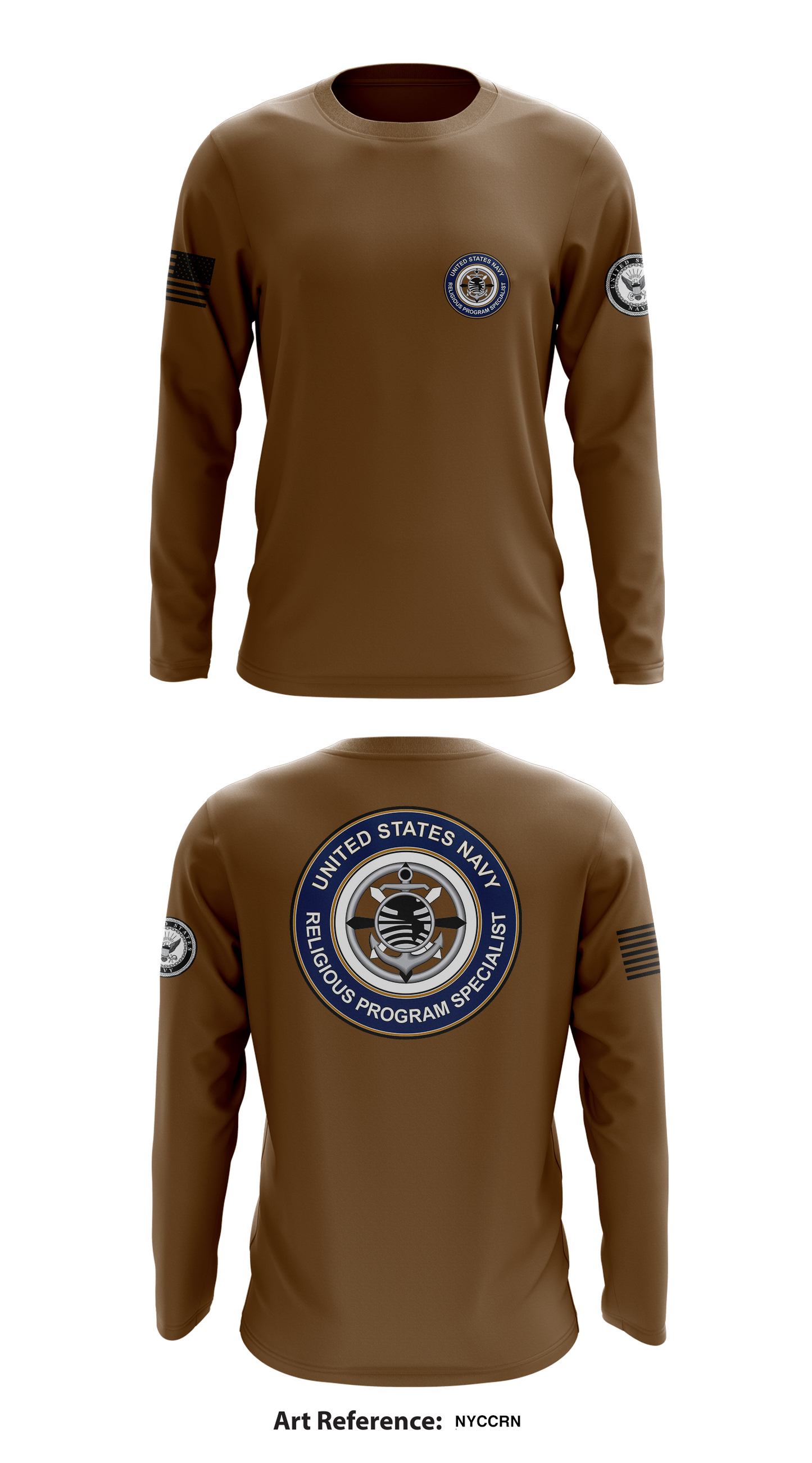 Religious Program Specialist Store 1 Core Men's LS Performance Tee - nycCrN