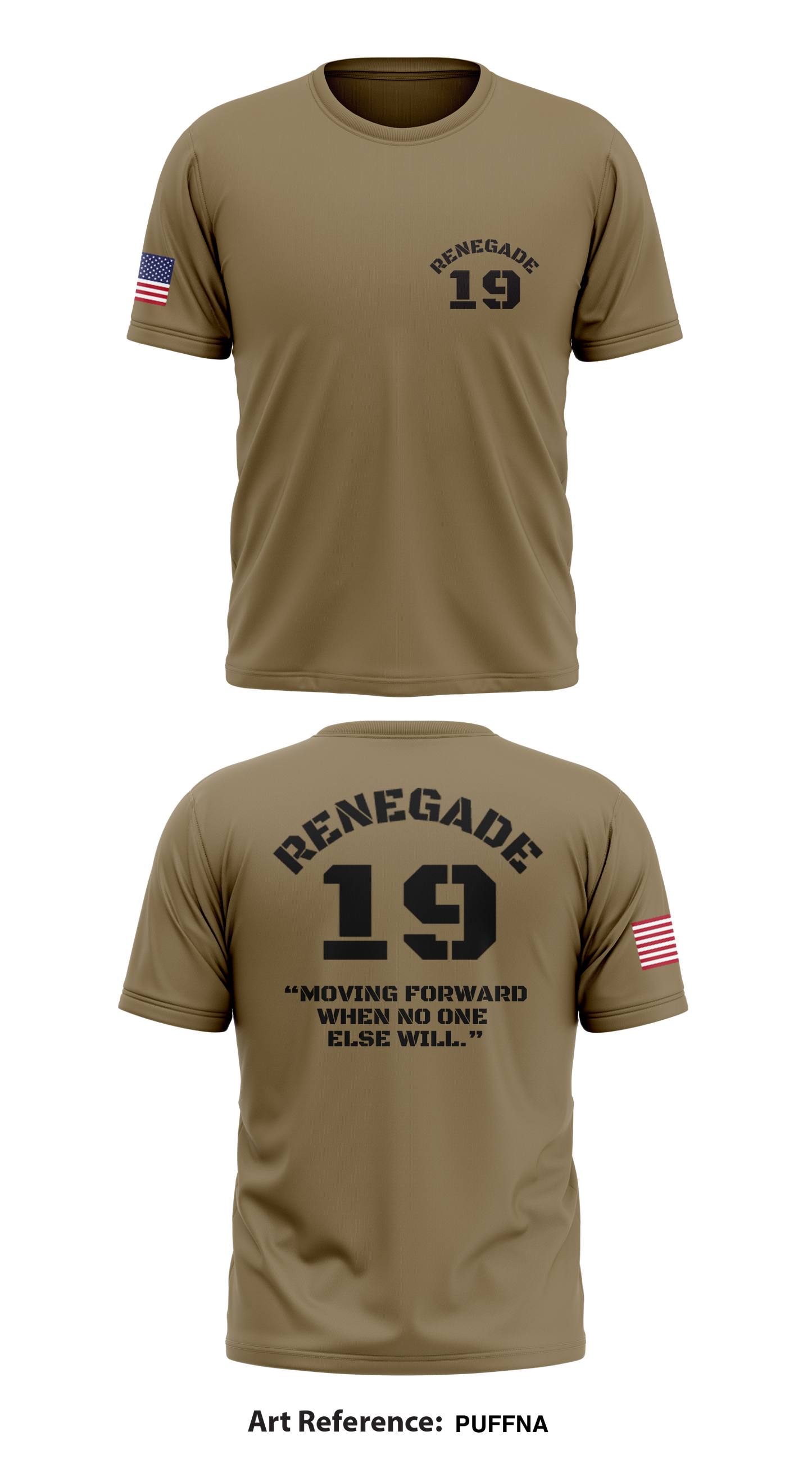 Renegade 19 Store 1 Core Men's SS Performance Tee - PUFFNA