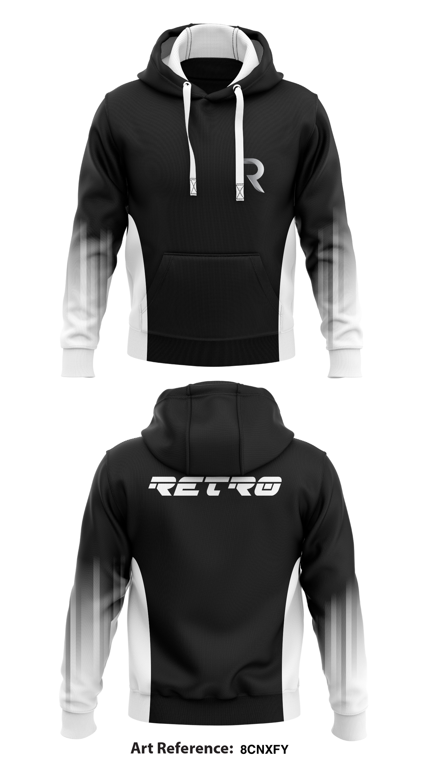 Retr Store 1 Core Men's Hooded Performance Sweatshirt - 8cNXFy