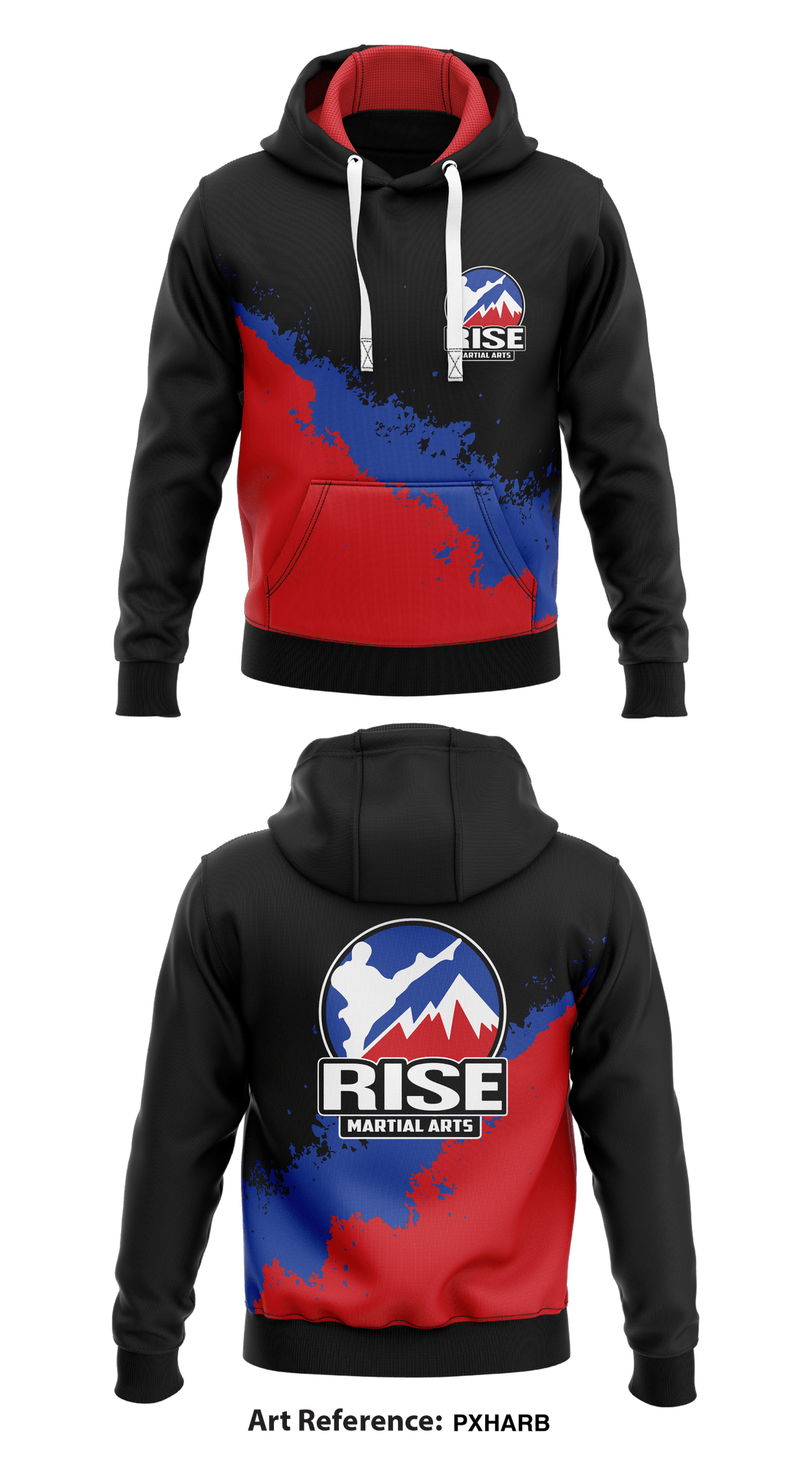 Rise Martial Arts Store 1 Core Men's Hooded Performance Sweatshirt - pxHarB