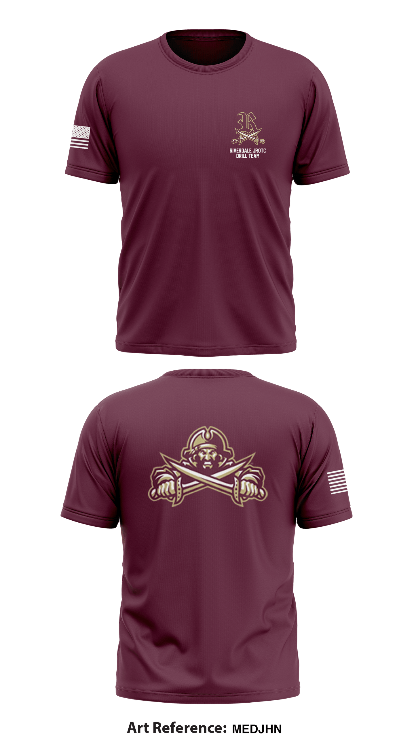 Riverdale JROTC Drill Team Store 1 Core Men's SS Performance Tee - meDjhN