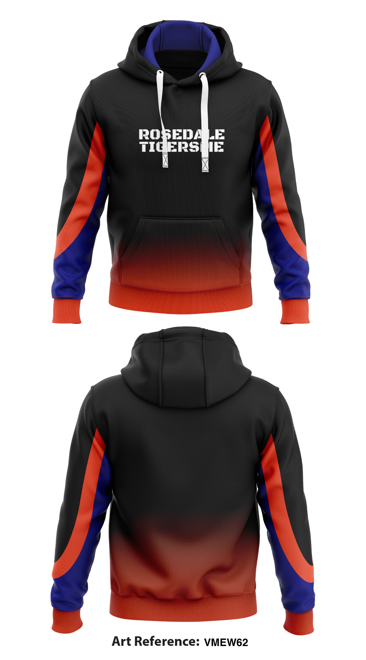 Rosedale TigersMe Store 1 Core Men's Hooded Performance Sweatshirt - Kkhuy5