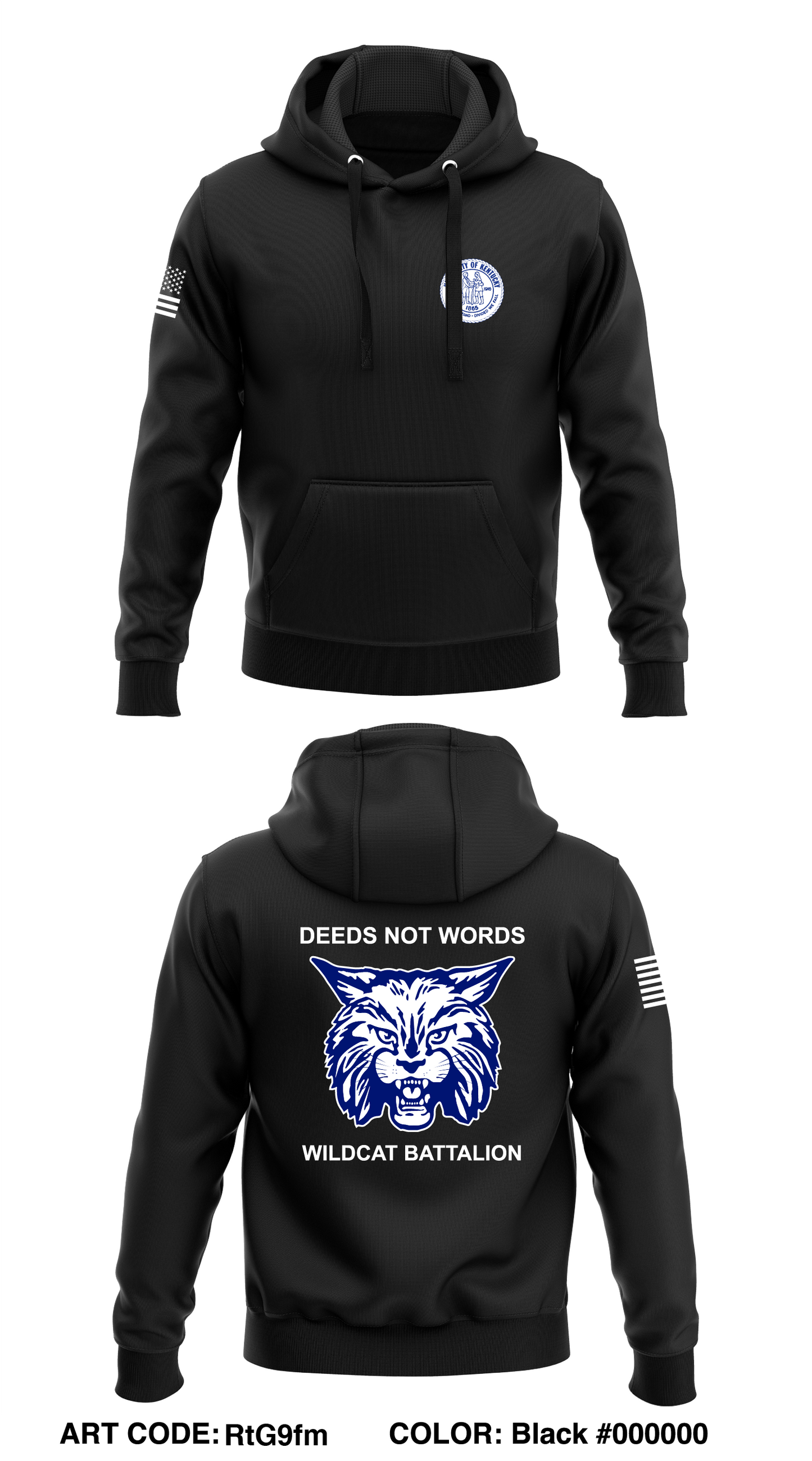 UKROTC Core Men's Hooded Performance Sweatshirt - RtG9fm