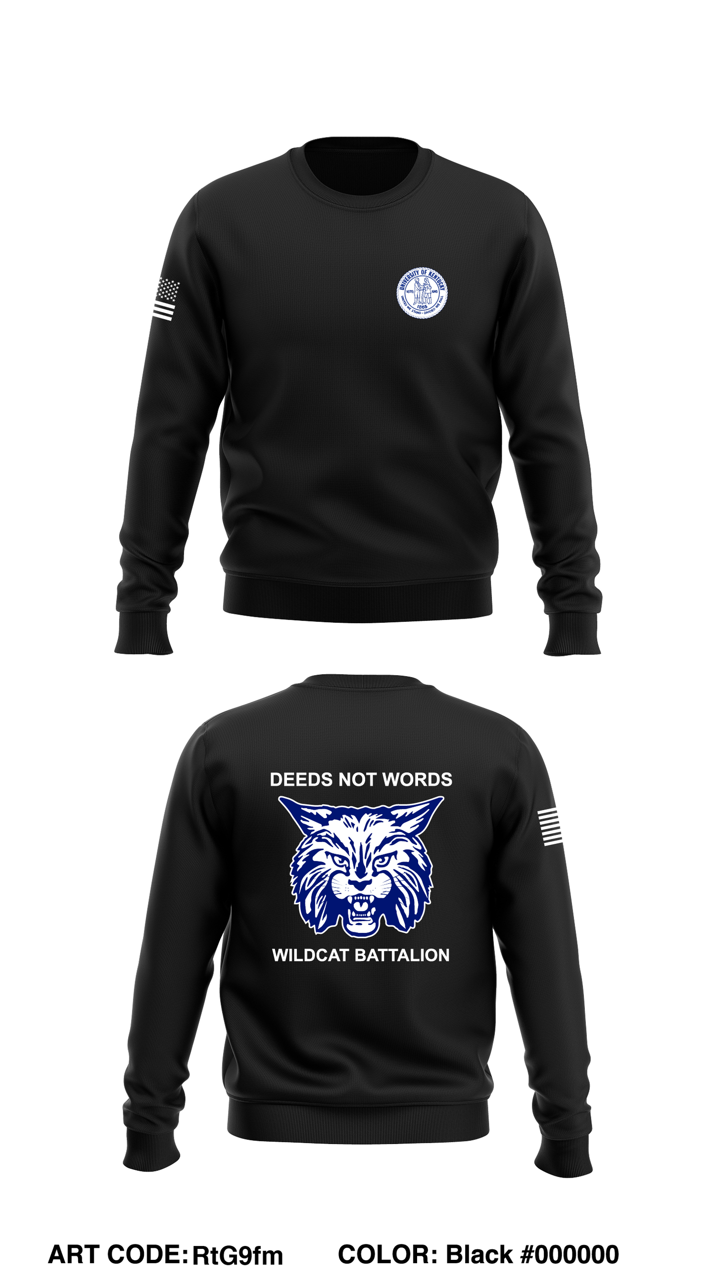UKROTC Core Men's Crewneck Performance Sweatshirt - RtG9fm