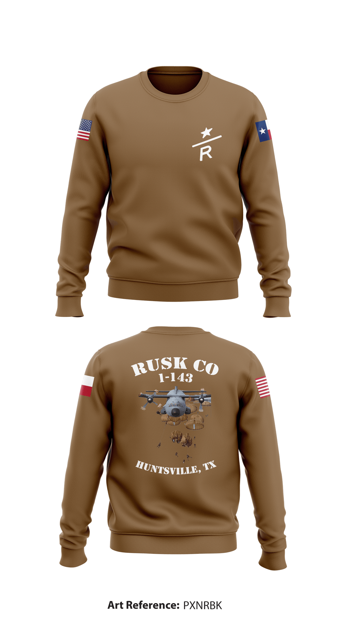 Rusk Company 1-143 Store 1 Core Men's Crewneck Performance Sweatshirt - pXnRBk