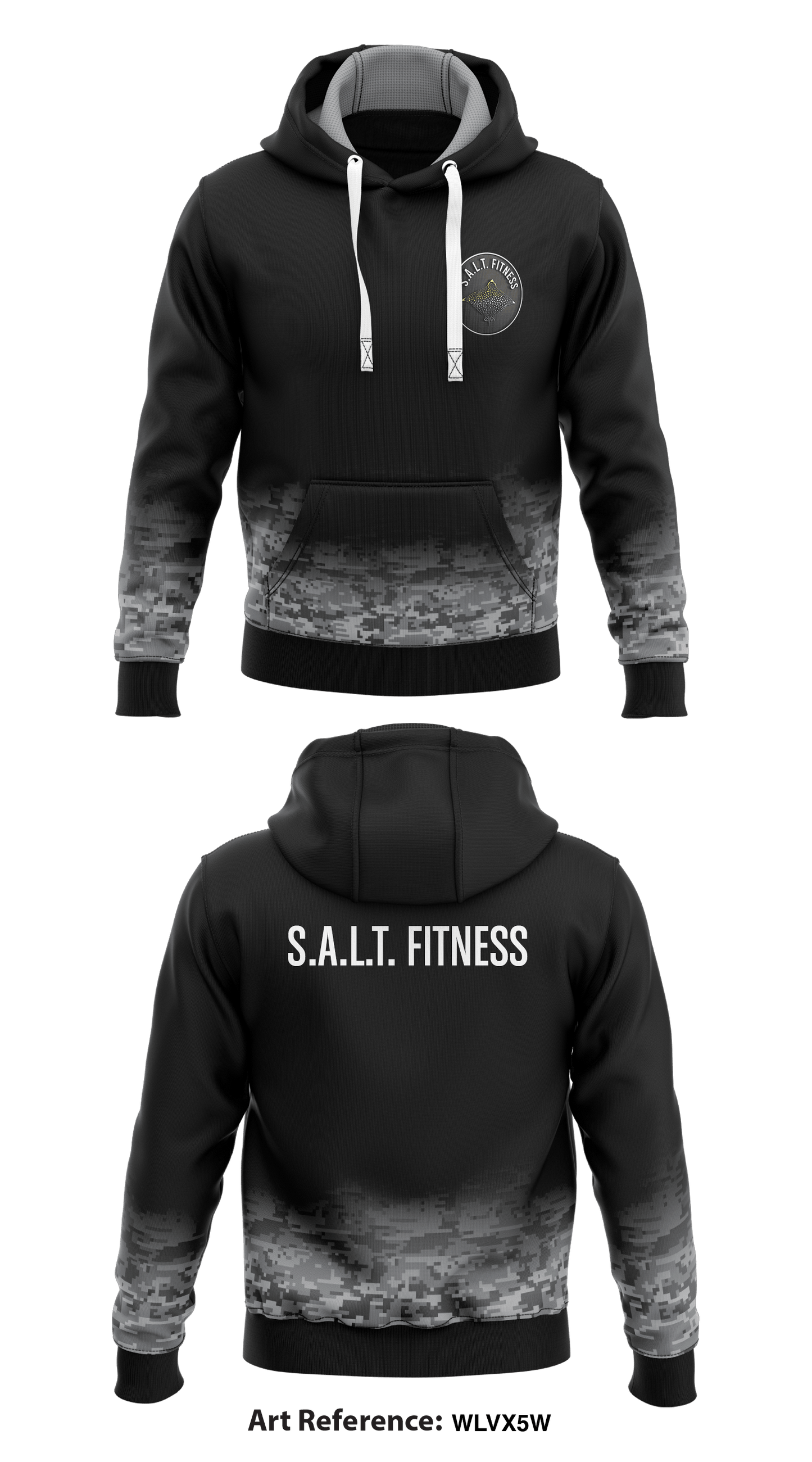S.A.L.T. FITNESS Store 1 Core Men's Hooded Performance Sweatshirt - WLVX5W