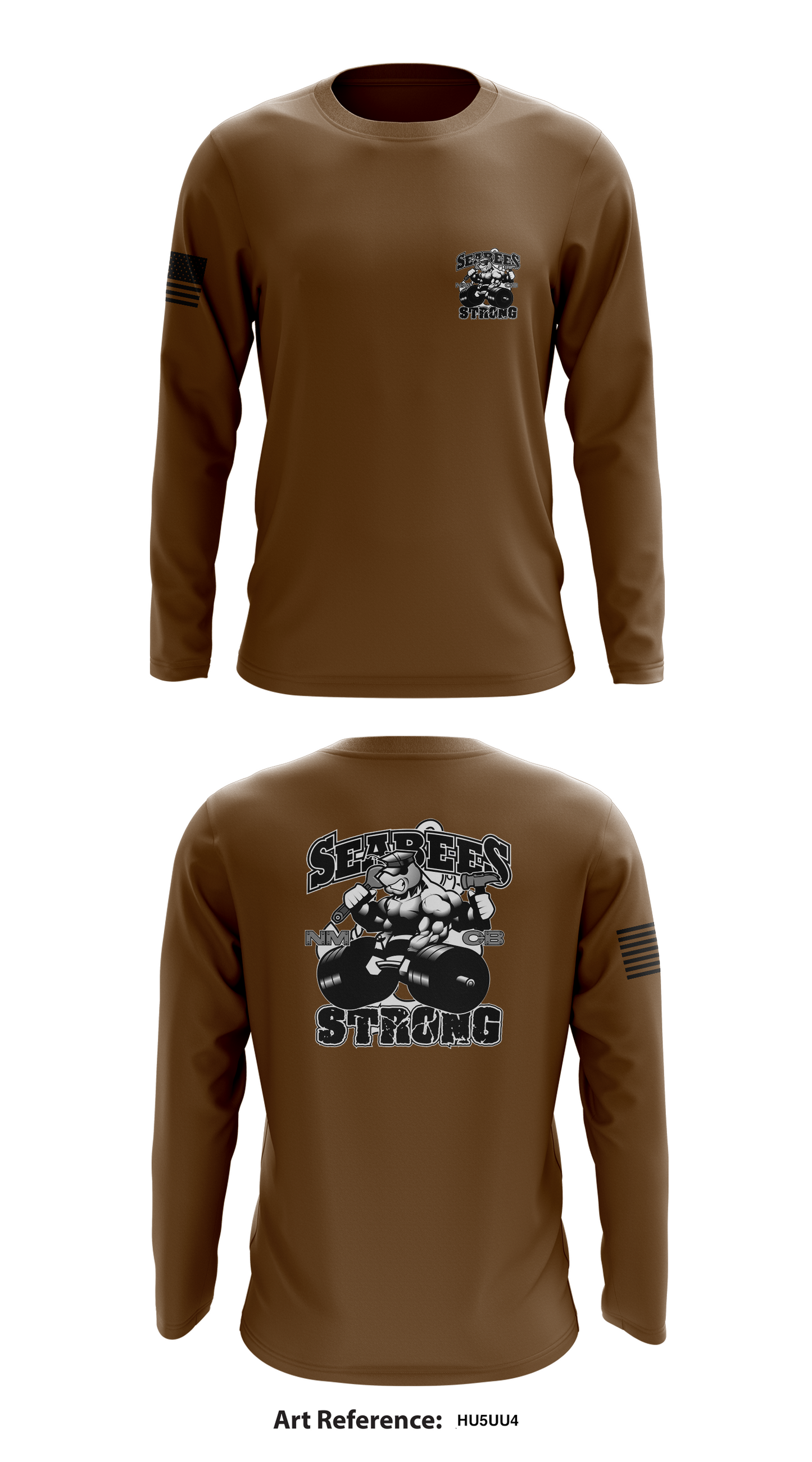 SEABEES Store 1 Core Men's LS Performance Tee - HU5uU4