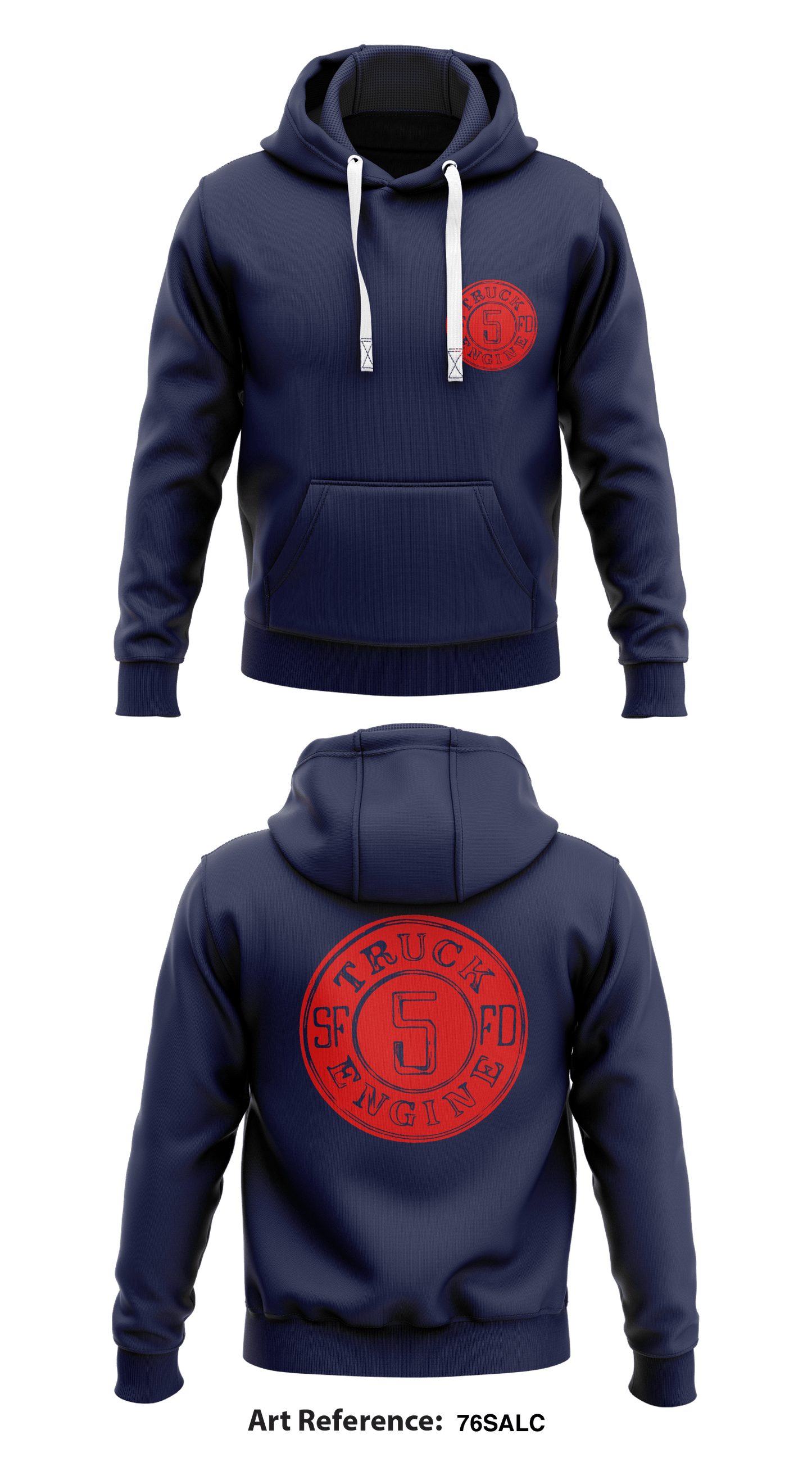 SFFD Store 1 Core Men's Hooded Performance Sweatshirt - 76saLC