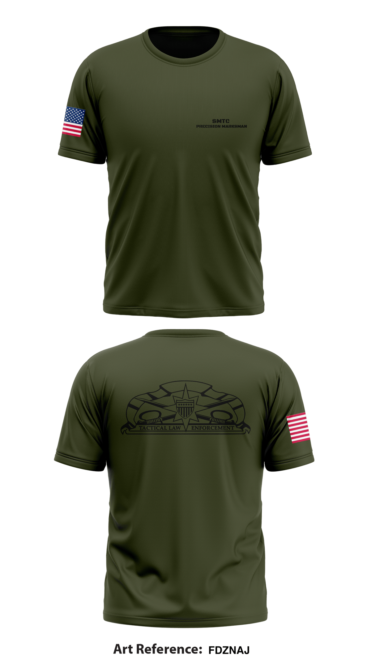 SMTC Precision Marksman Store 1 Core Men's SS Performance Tee - fDZNaJ