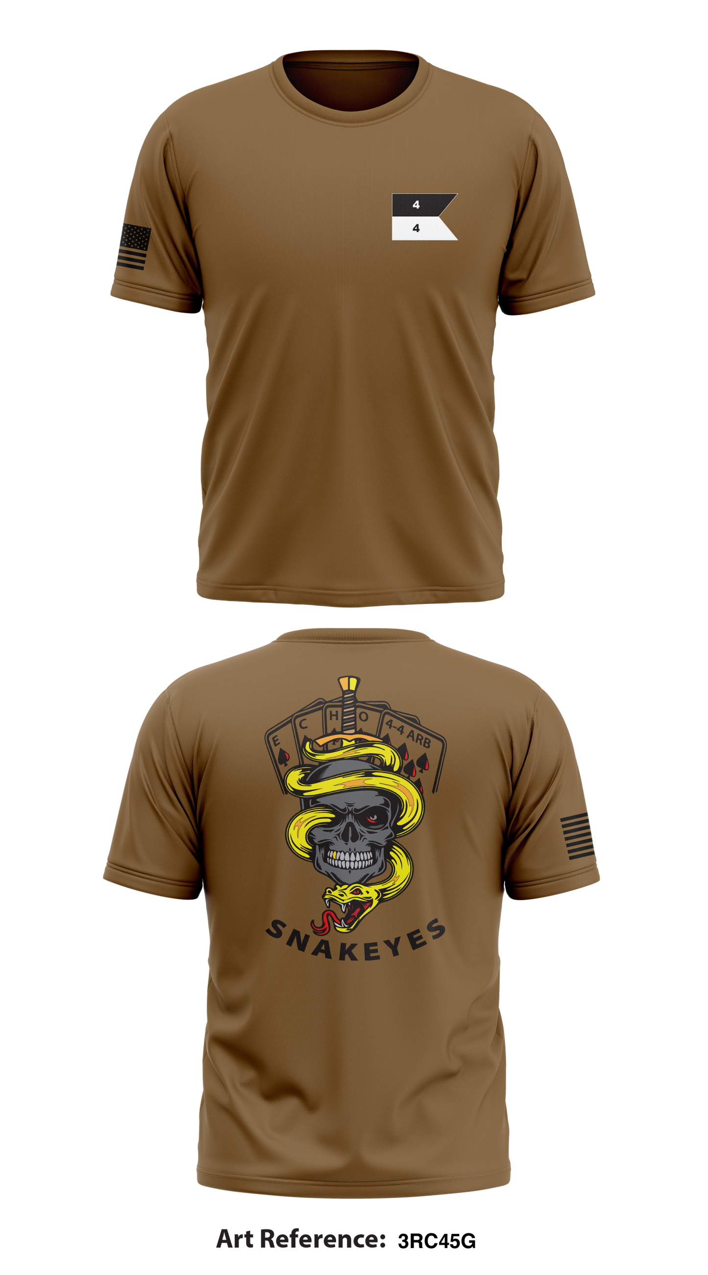 SNAKEYES Store 1 Core Men's SS Performance Tee - 3RC45g