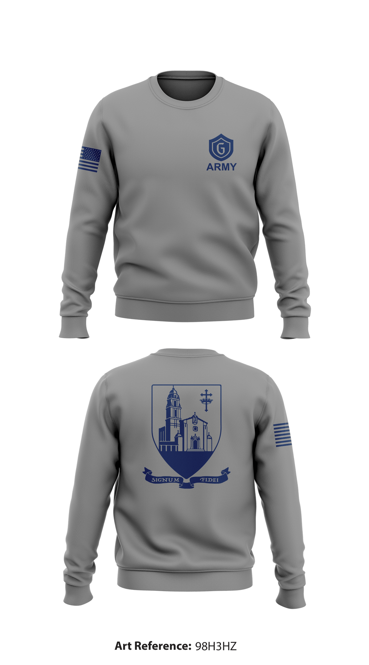 Saint Mary's Army ROTC Store 1 Core Men's Crewneck Performance Sweatshirt - 98h3hz