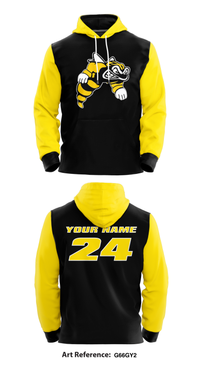 Custom Sar Sting Core Men's Hooded Performance Sweatshirt - G66GY2