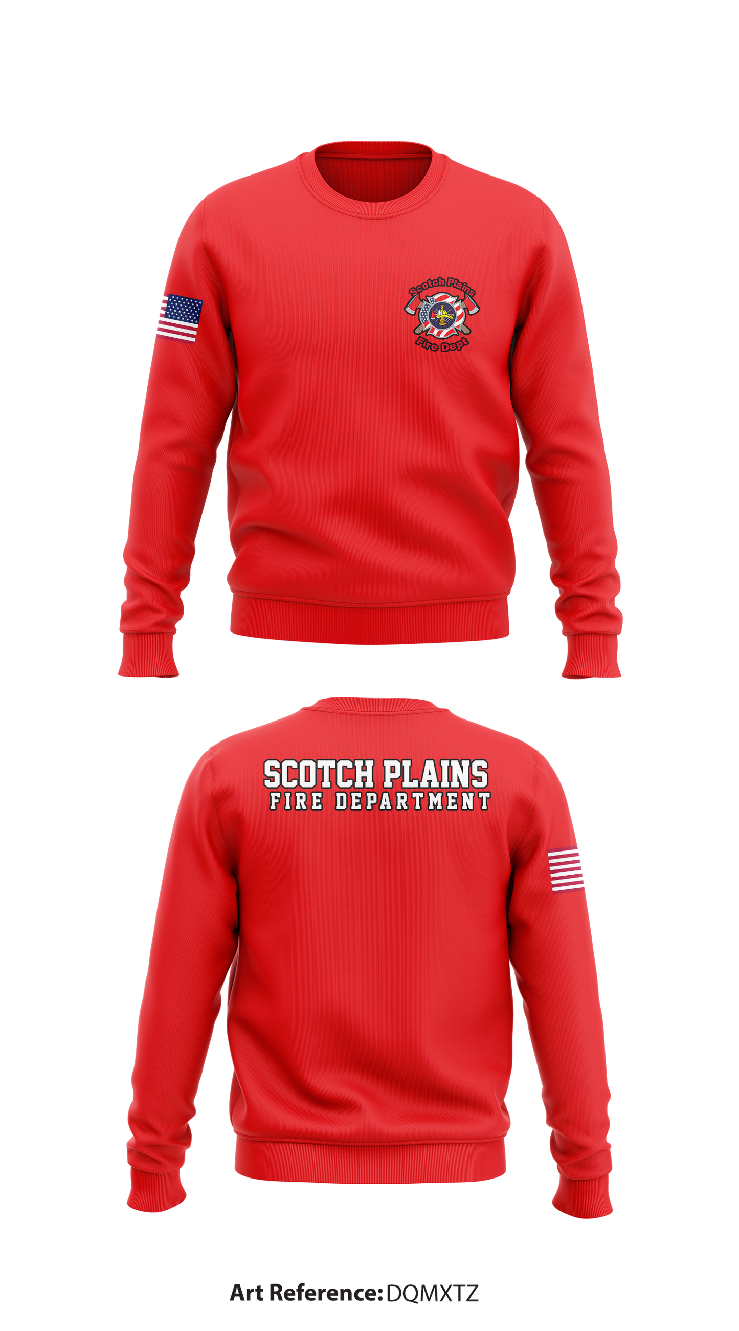 Scotch Plains Fire Department Store 1 Core Men's Crewneck Performance Sweatshirt - DQMXtz