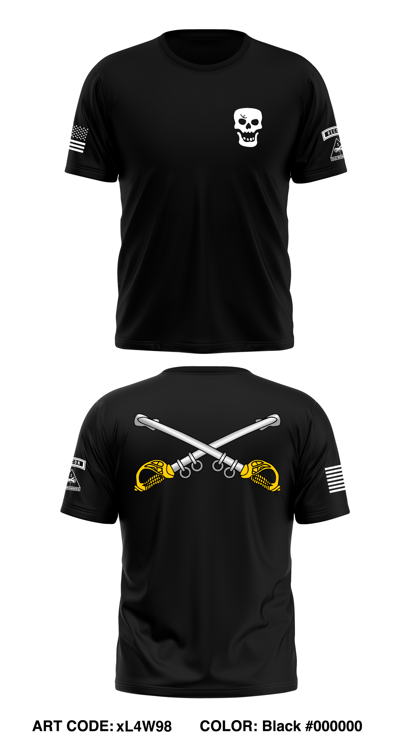 Scout Platoon, 1st Battalion, 37th Armor Regiment Store 1 Core Men's SS Performance Tee - xL4W98