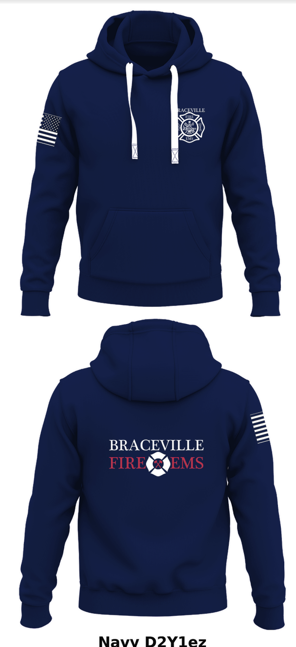 Braceville Fire Protection District Store 1 Core Men's Hooded Performance Sweatshirt - D2Y1ez