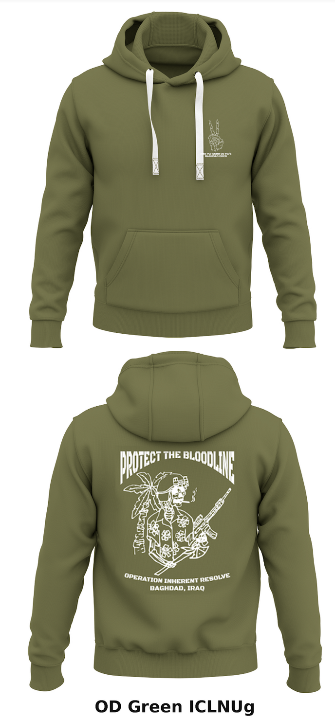 V2/5 Echo Company 2nd Platoon Store 1 Core Men's Hooded Performance Sweatshirt - ICLNUg