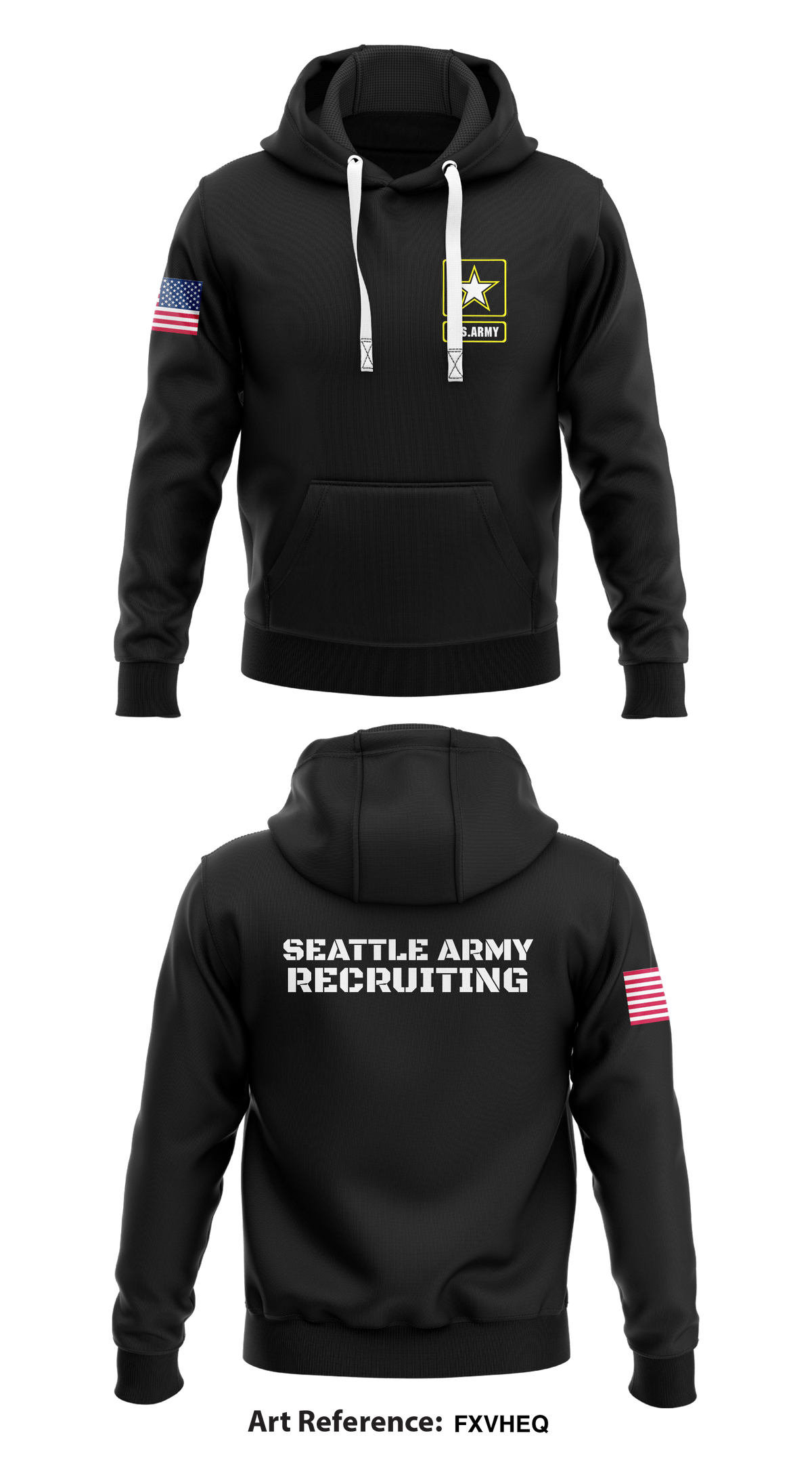 Seattle Army Recruiting Core Men's Hooded Performance Sweatshirt - FXvheQ